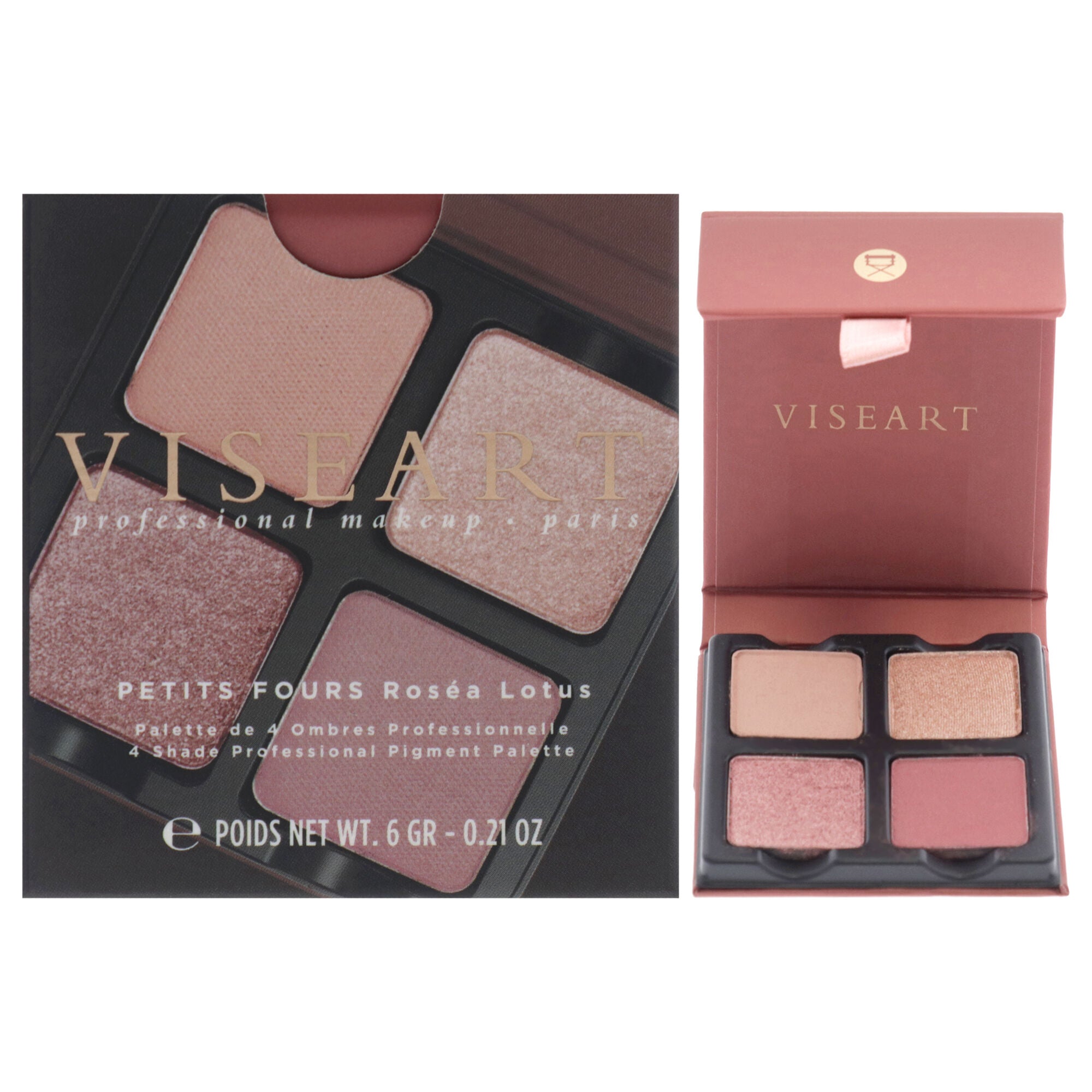 Petits Fours Eyeshadow Palette - Rosea Lotus by Viseart Paris for Women - 0.21 oz Eye Shadow, See Description, hi-res image number 0
