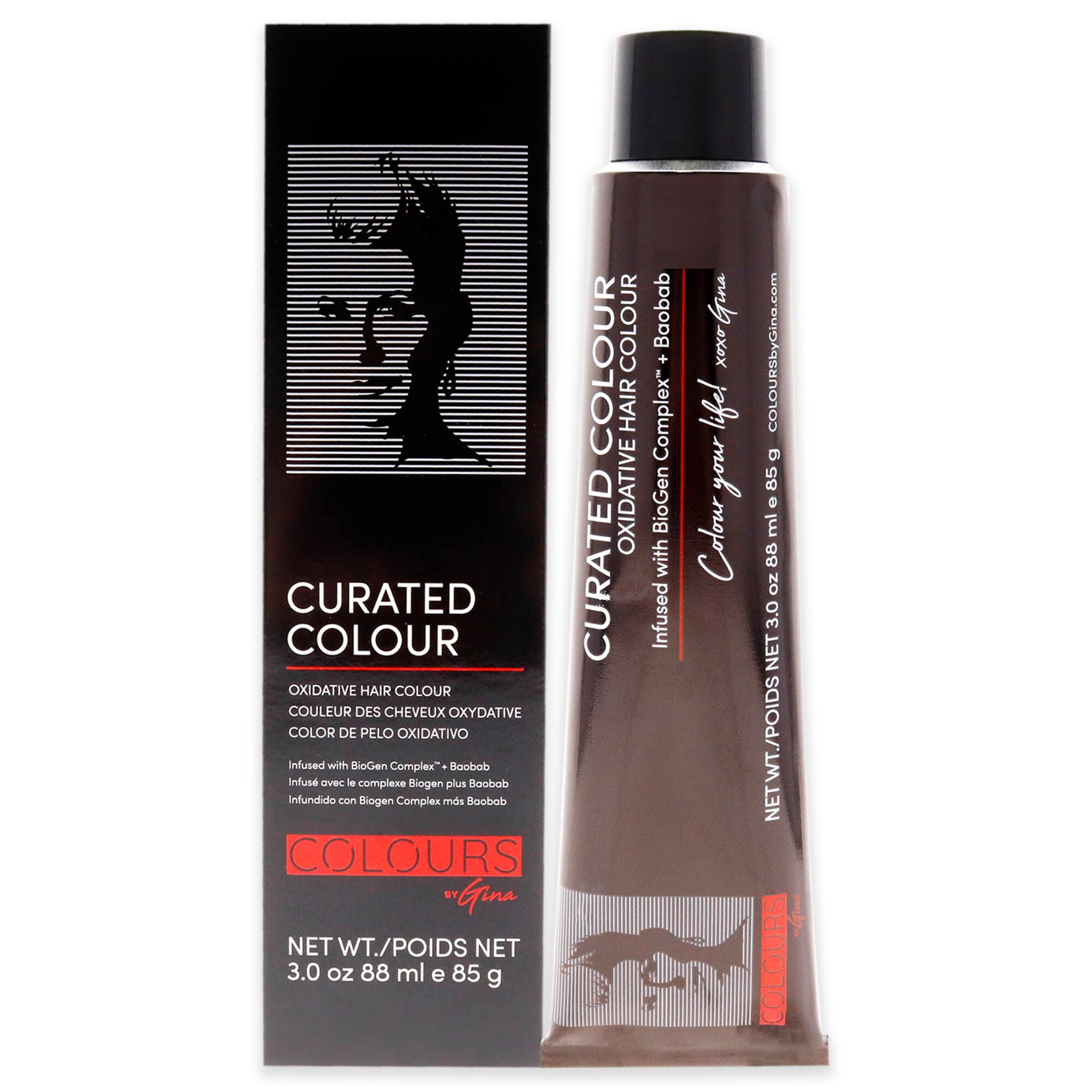 Curated Colour - 5.35-5GM Light Golden Mahogany by Colours By Gina for Unisex - 3 oz Hair Color, See Description, hi-res image number 0