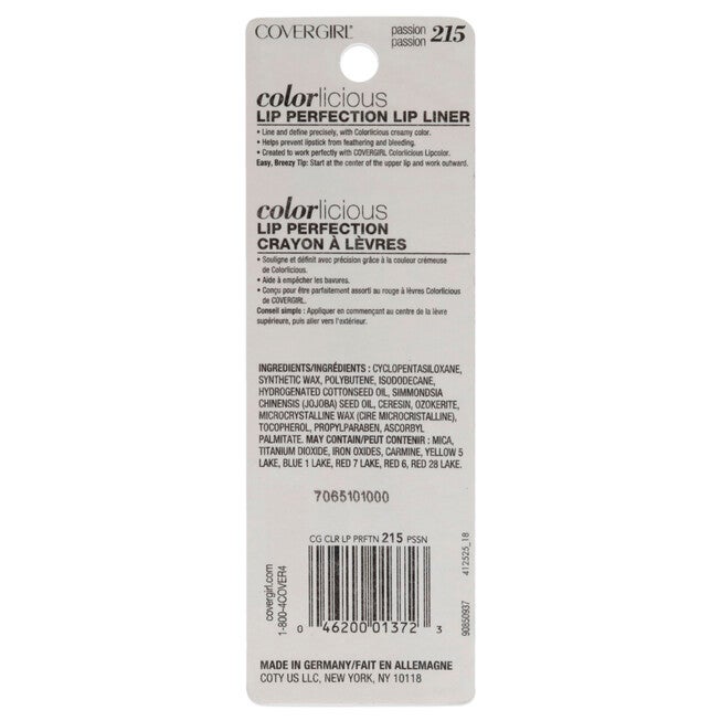 Colorlicious Lip Perfection - Passion by CoverGirl for Women - 0.04 oz Lip Liner, NA, alternate image number null