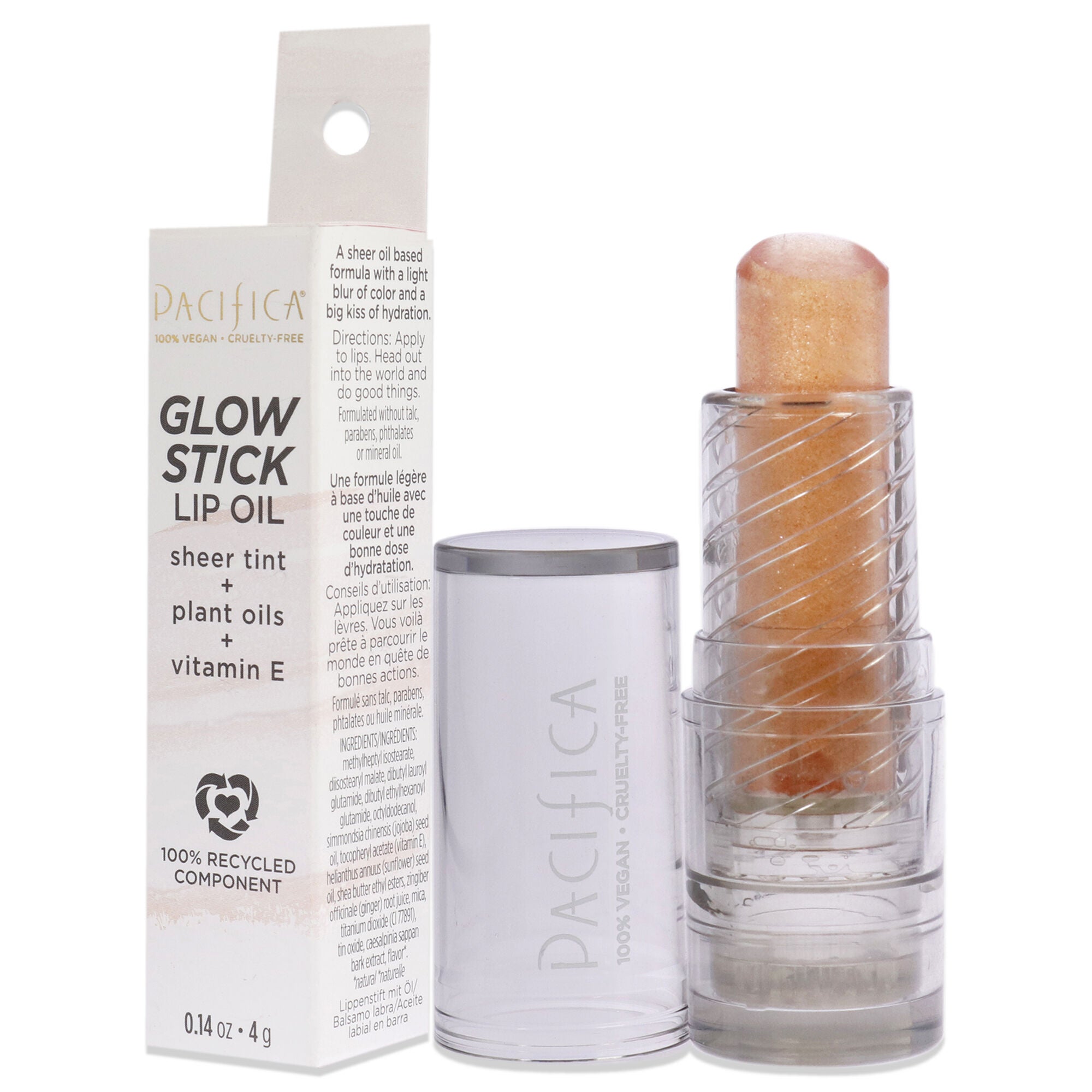 Glow Stick Lip Oil - Pink Sheer by Pacifica for Women - 0.14 oz Lip Oil, , alternate image number 7