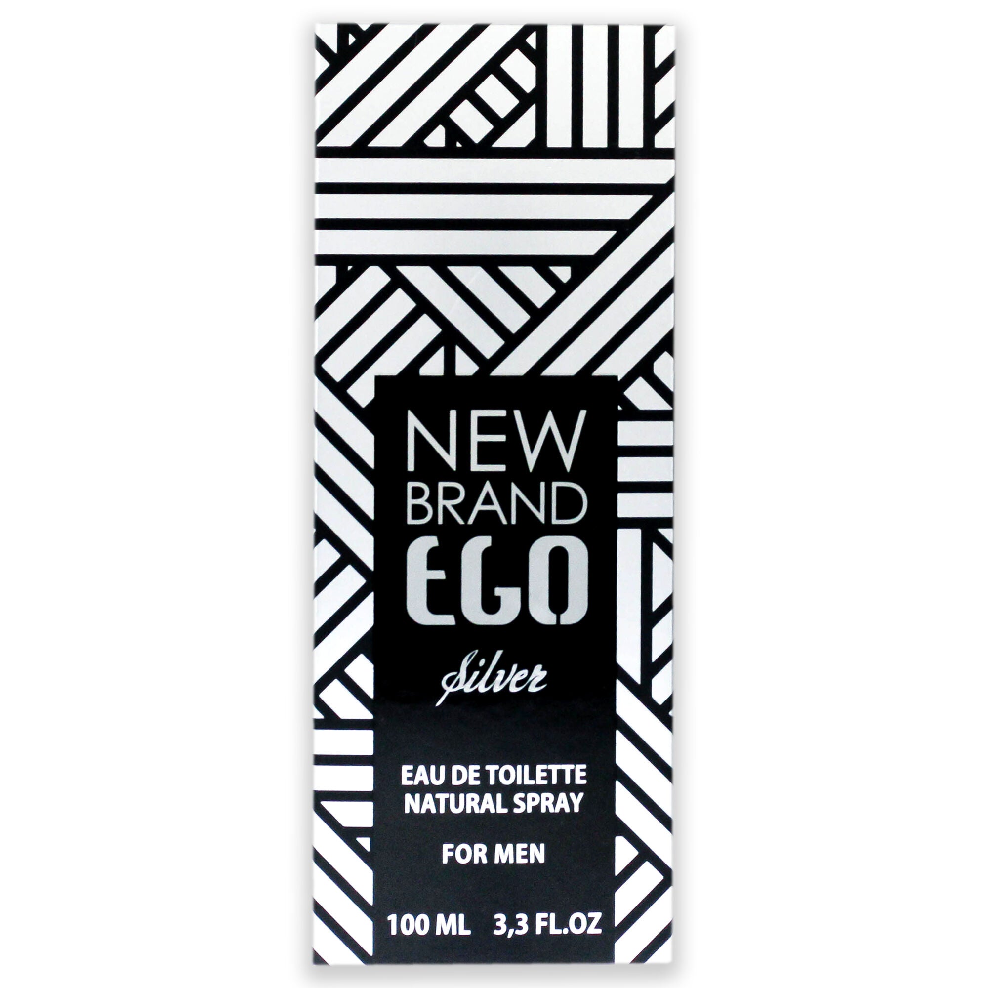Ego Silver by New Brand for Men - 3.3 oz EDT Spray, Clear, alternate image number 3