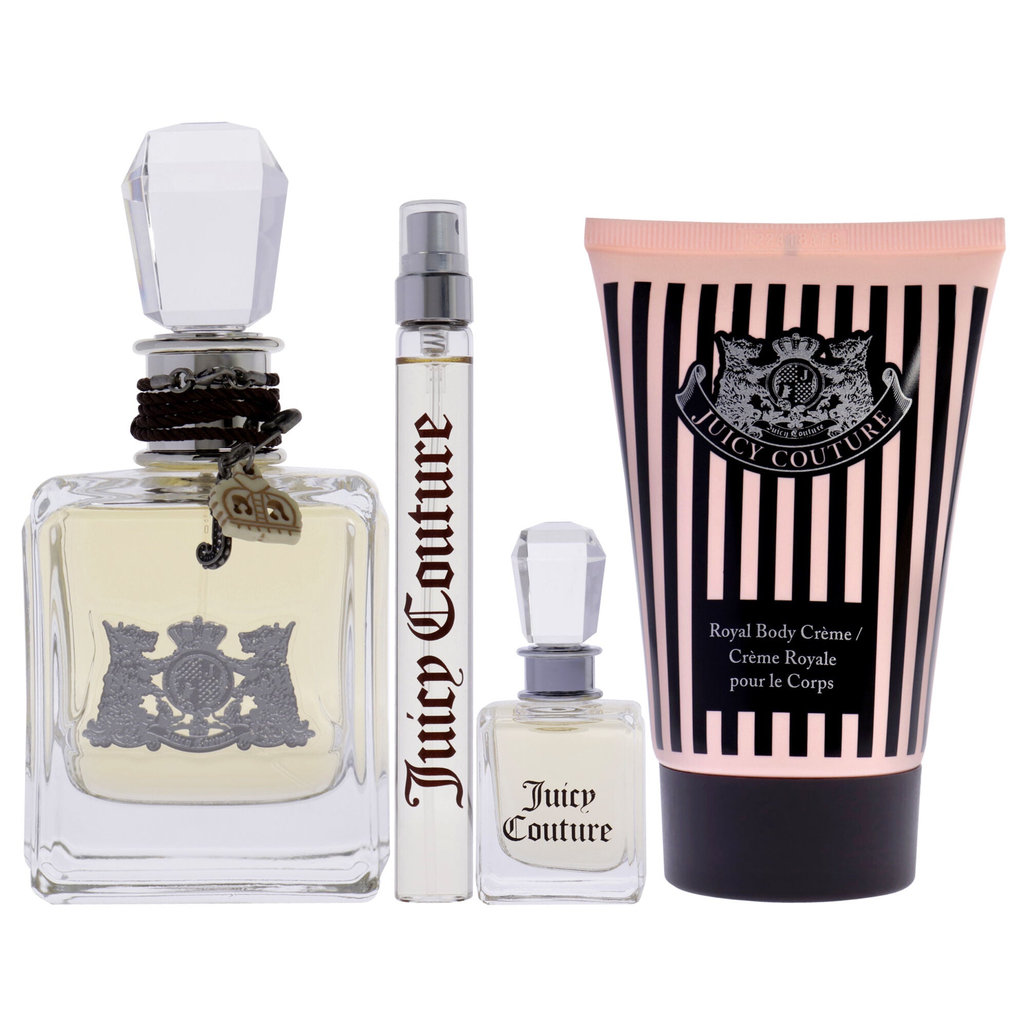 Juicy Couture by Juicy Couture for Women - 4 Pc Gift Set 3.4oz EDP Spray, 0.33oz EDP Spray, 0.17oz Deluxe Parfum Mini, 4.2oz Royal Body Cream, See Description, alternate image number 4