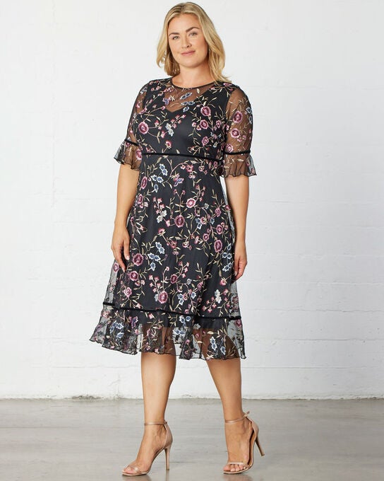 Wildflower Embroidered Dress, , alternate image number null