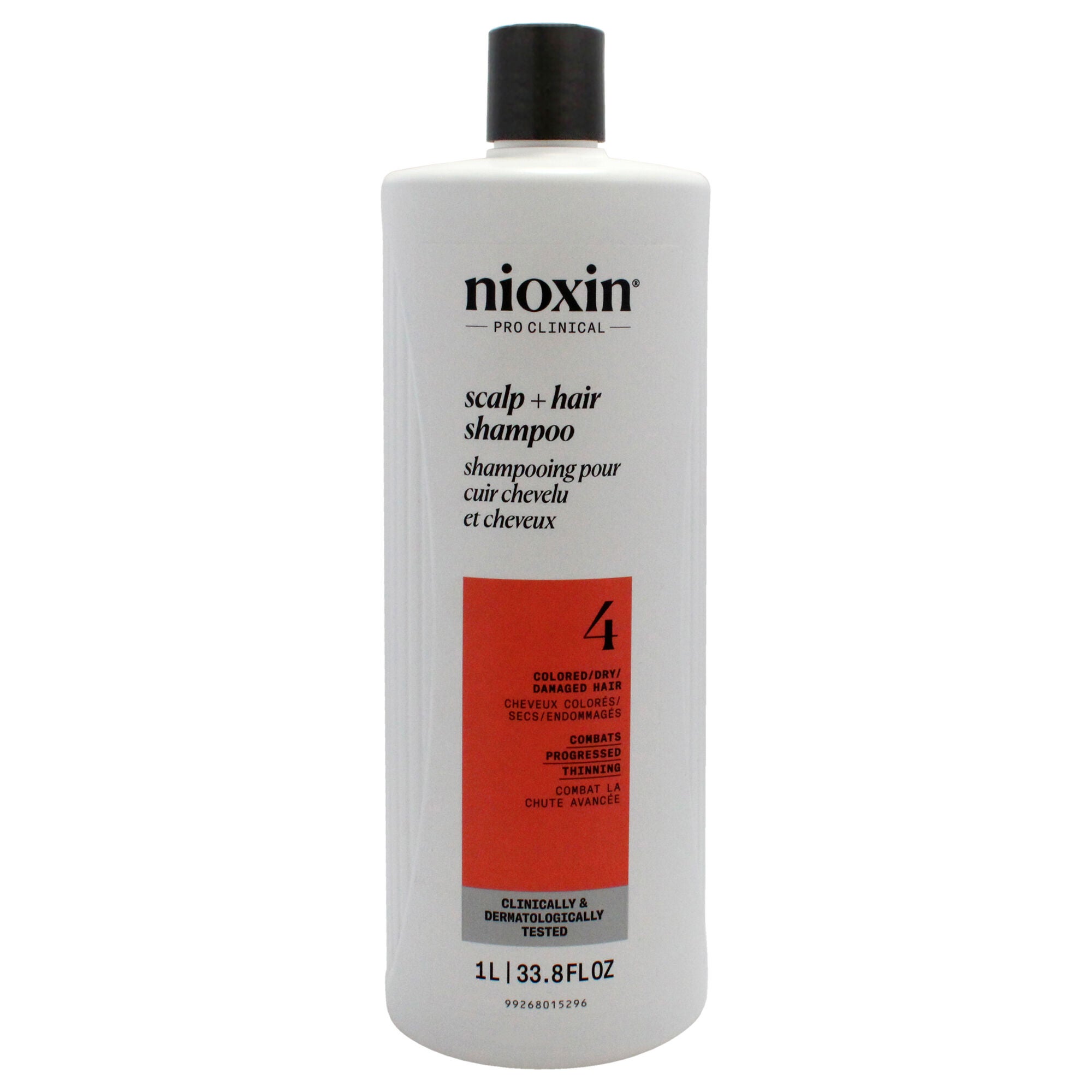 System 4 Cleanser Shampoo by Nioxin for Unisex - 33.8 oz Shampoo, White, hi-res image number 0