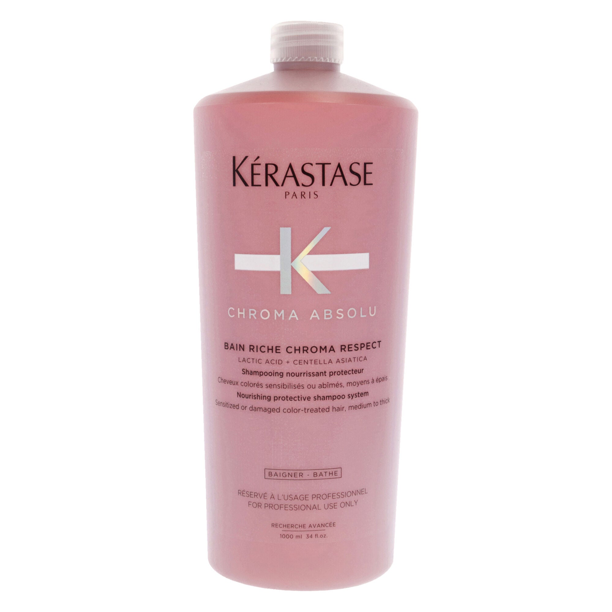 Chroma Absolu Bain Riche Respect Shampoo by Kerastase for Unisex - 34 oz Shampoo, See Description, hi-res image number 0