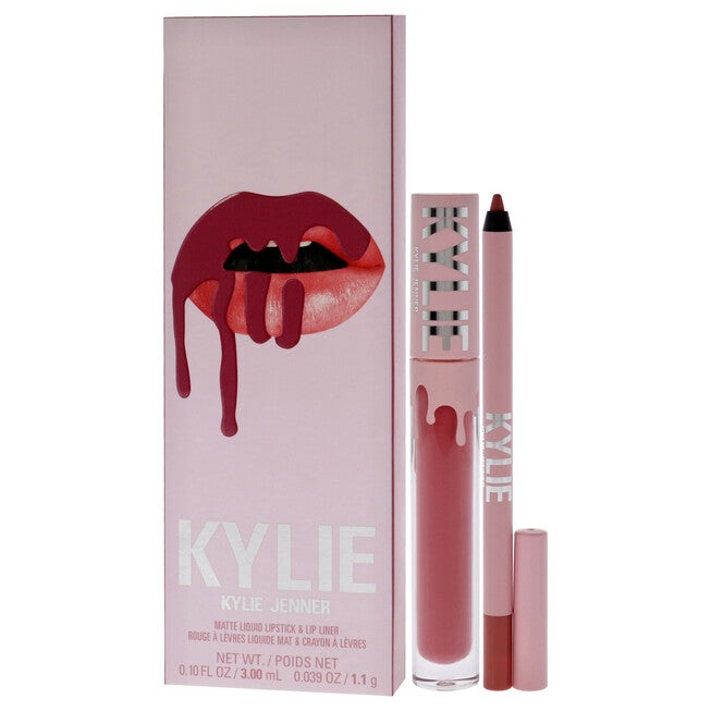 Matte Lip Kit - 302 Snow Way Bae by Kylie Cosmetics for Women - 2 Pc 0.10oz Matte Liquid Lipstick, 0.039oz Lip Liner, , alternate image number null