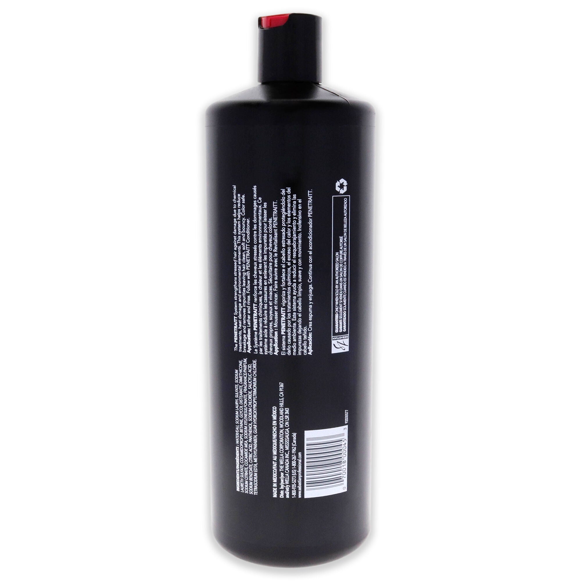 Penetraitt Strengthening and Repair Shampoo by Sebastian for Unisex - 33.8 oz Shampoo, , alternate image number 4