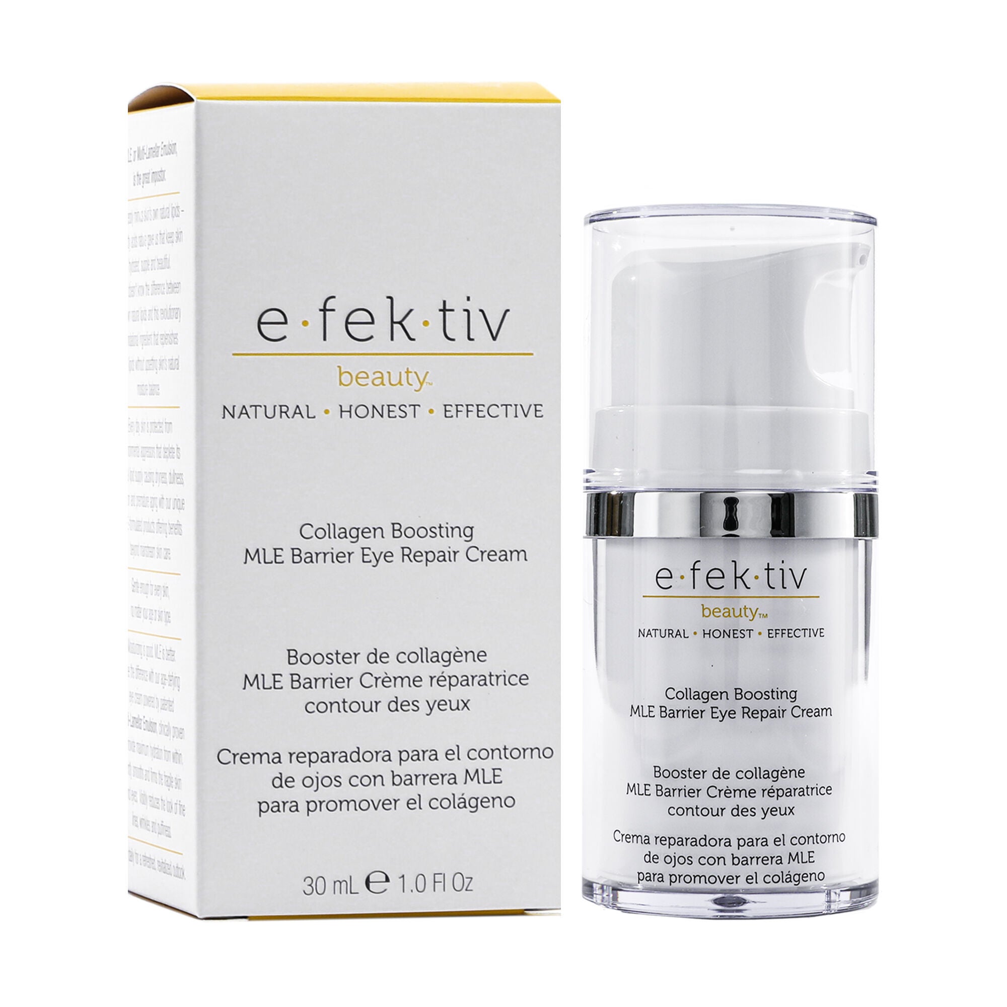Collagen Boosting MLE Barrier Eye Repair Cream by e.fek.tiv for Unisex - 1 oz Serum, See Description, alternate image number 2