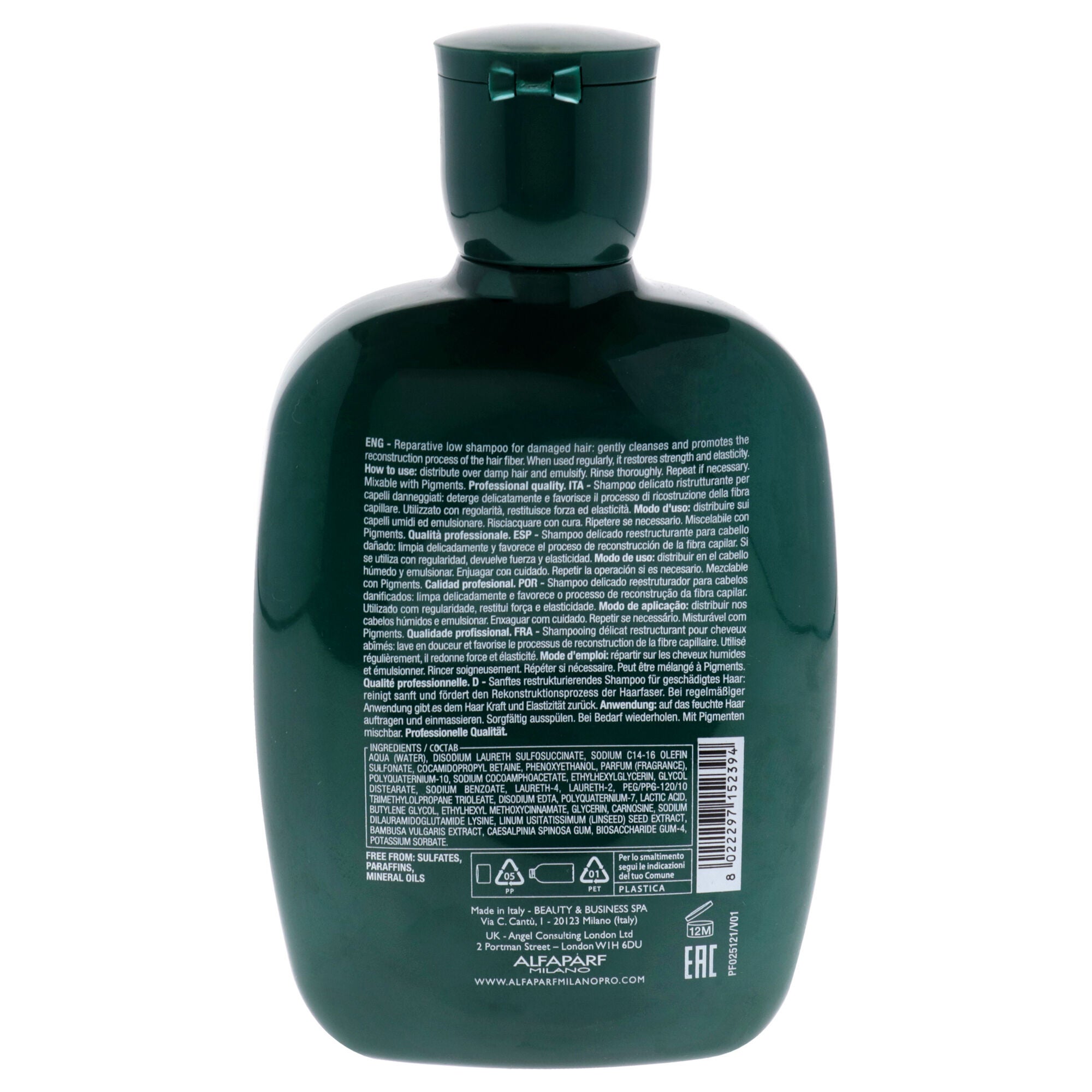 Semi Di Lino Reconstruction Reparative Low Shampoo by Alfaparf Milano for Unisex - 8.45 oz Shampoo, , alternate image number 3