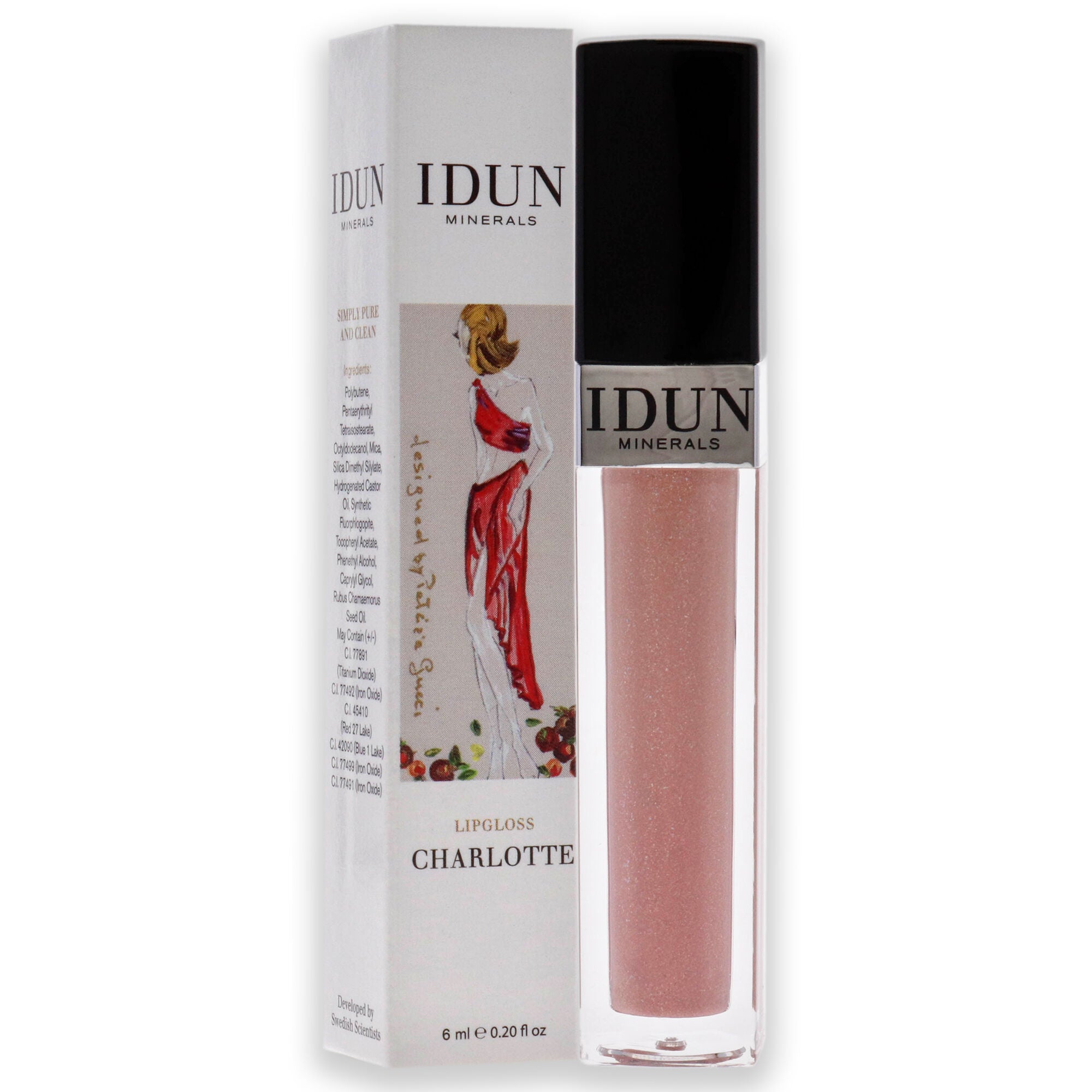 Lipgloss - 019 Charlotte by Idun Minerals for Women - 0.2 oz Lip Gloss, See Description, alternate image number 1