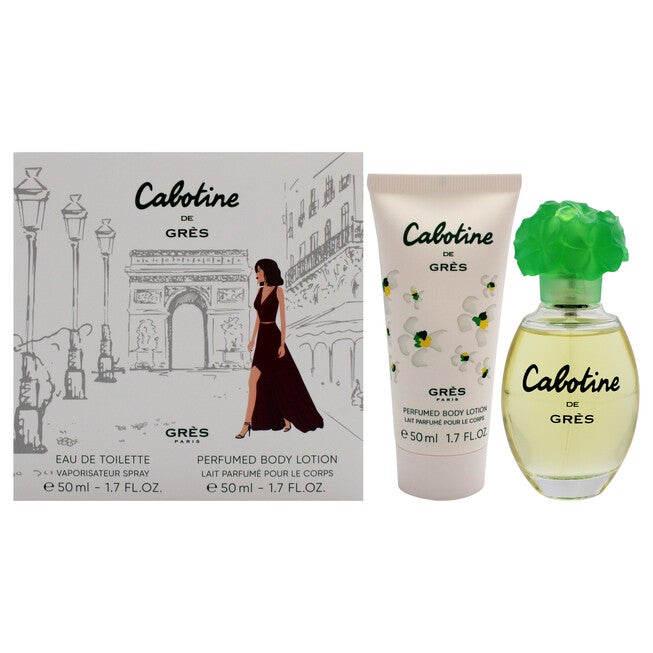 Cabotine by Parfums Gres for Women - 2 Pc Gift Set 1.7oz EDT Spray, 1.7oz Body Lotion, NA, hi-res image number null