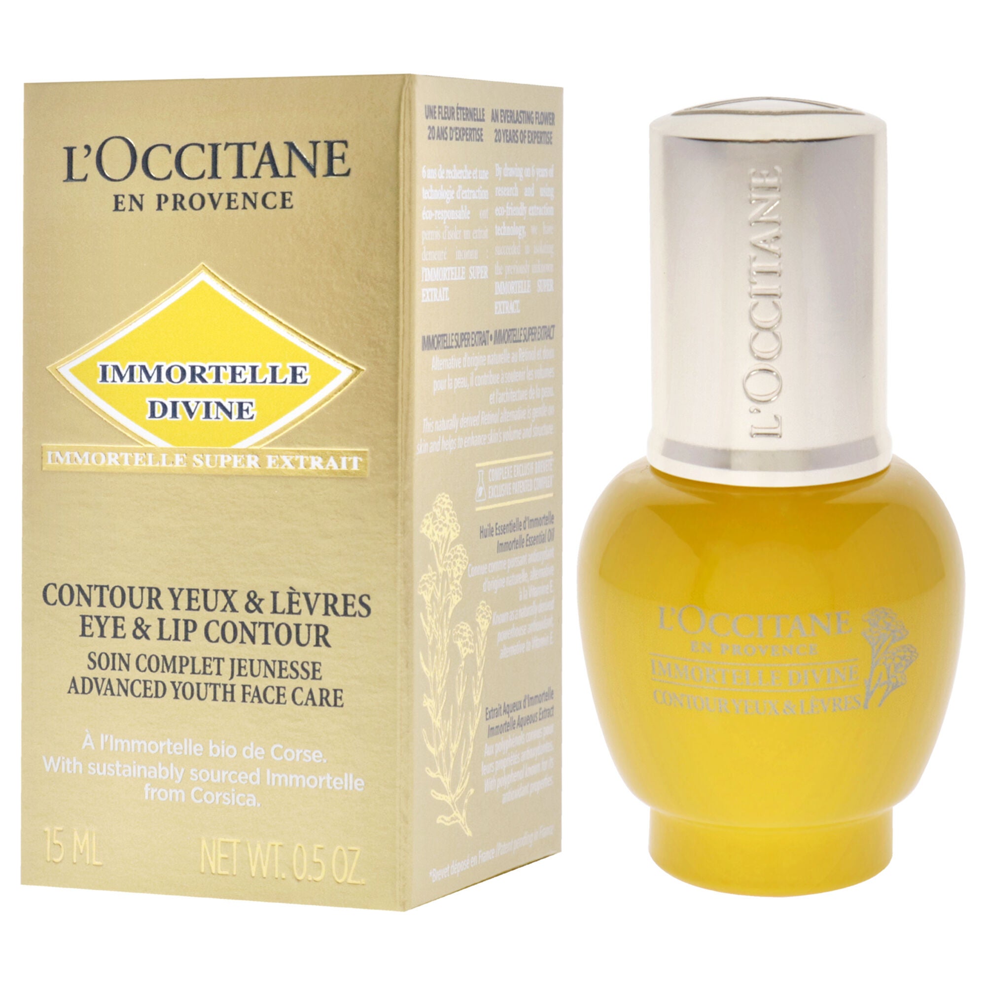 Immortelle Divine Eyes and Lips Serum by LOccitane for Unisex - 0.5 oz Serum, , alternate image number 7