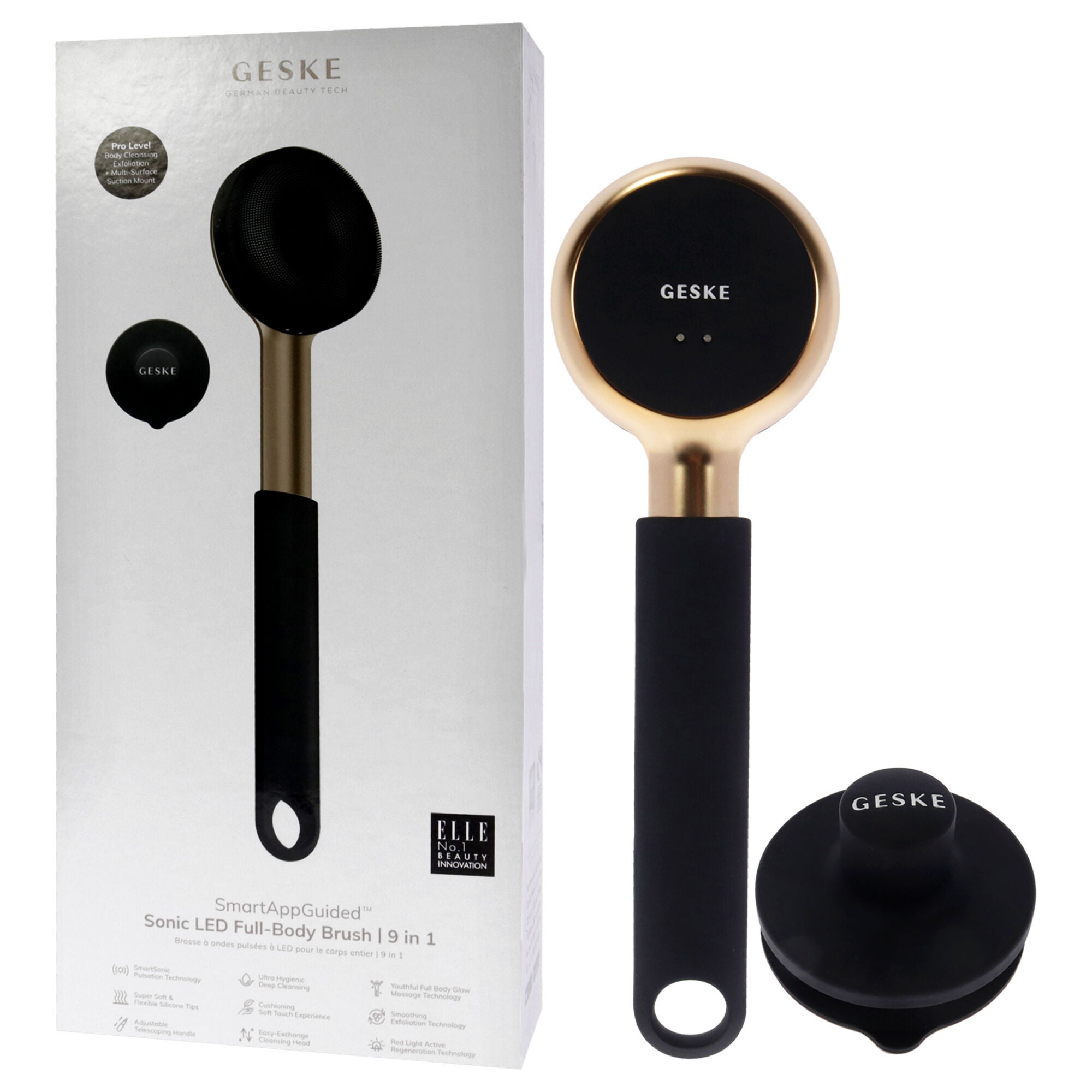 Sonic LED Full-Body Brush 9 in 1 - Gray by Geske for Women - 1 Pc Brush, See Description, alternate image number 2