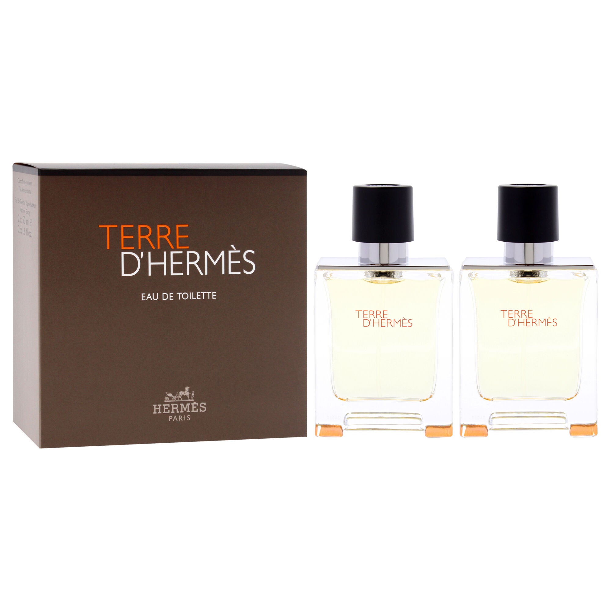 Terre DHermes by Hermes for Men - 2 Pc Gift Set 2 x 1.6oz EDT Spray, See Description, alternate image number 1