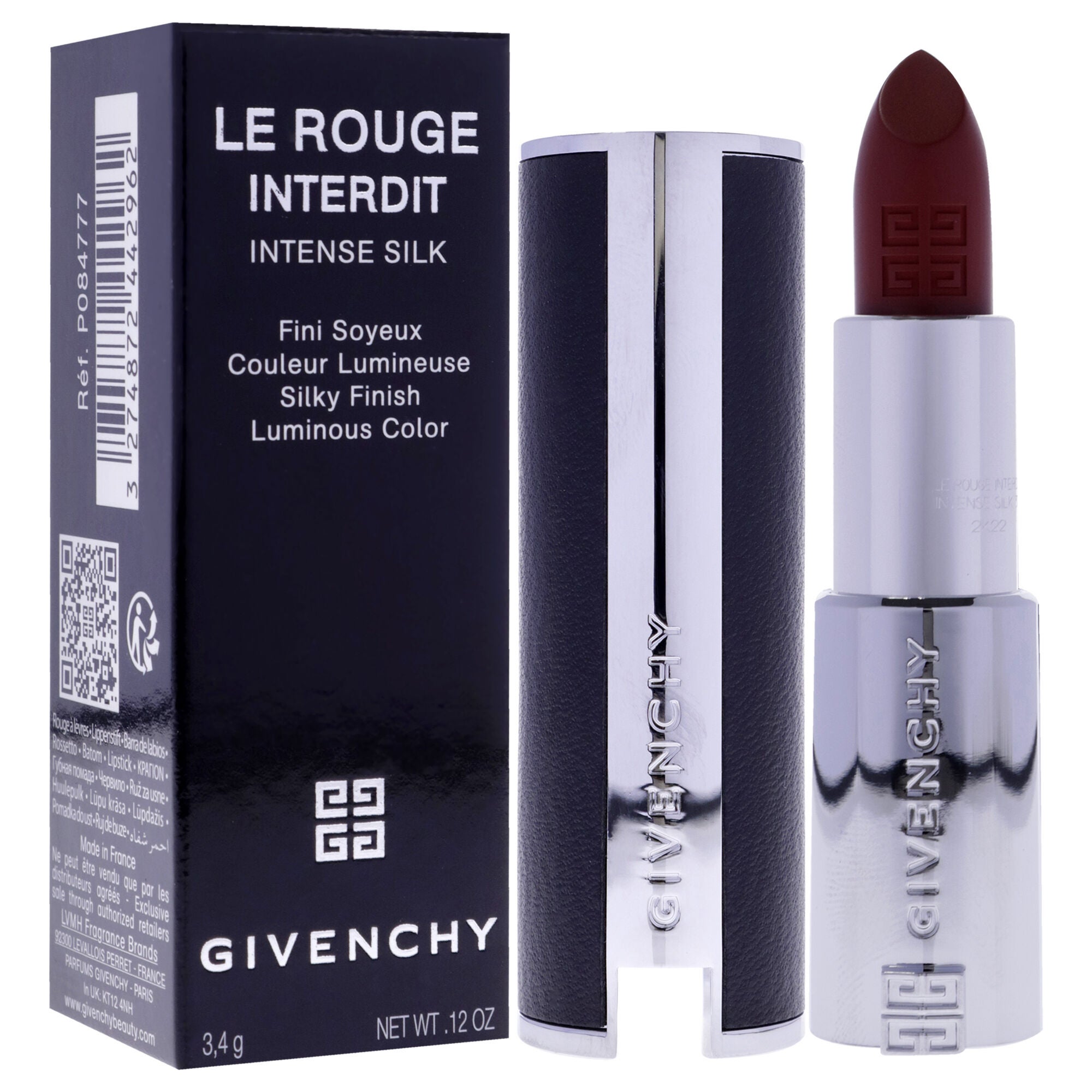 Le Rouge Interdit Intense Silk Lipstick - 37 Rouge Graine by Givenchy for Women - 0.12 oz Lipstick (Refillable), , alternate image number 7