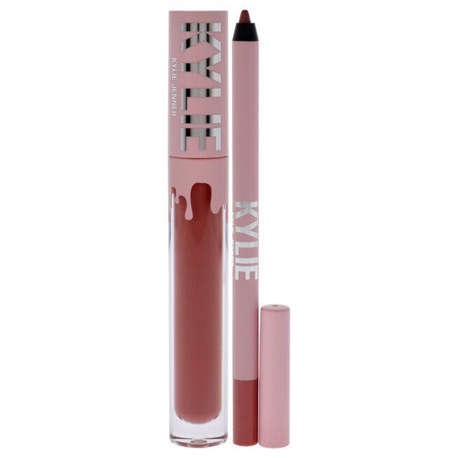 Matte Lip Kit - 301 Angel by Kylie Cosmetics for Women - 2 Pc 0.10oz Matte Liquid Lipstick, 0.039oz Lip Liner, NA, alternate image number null