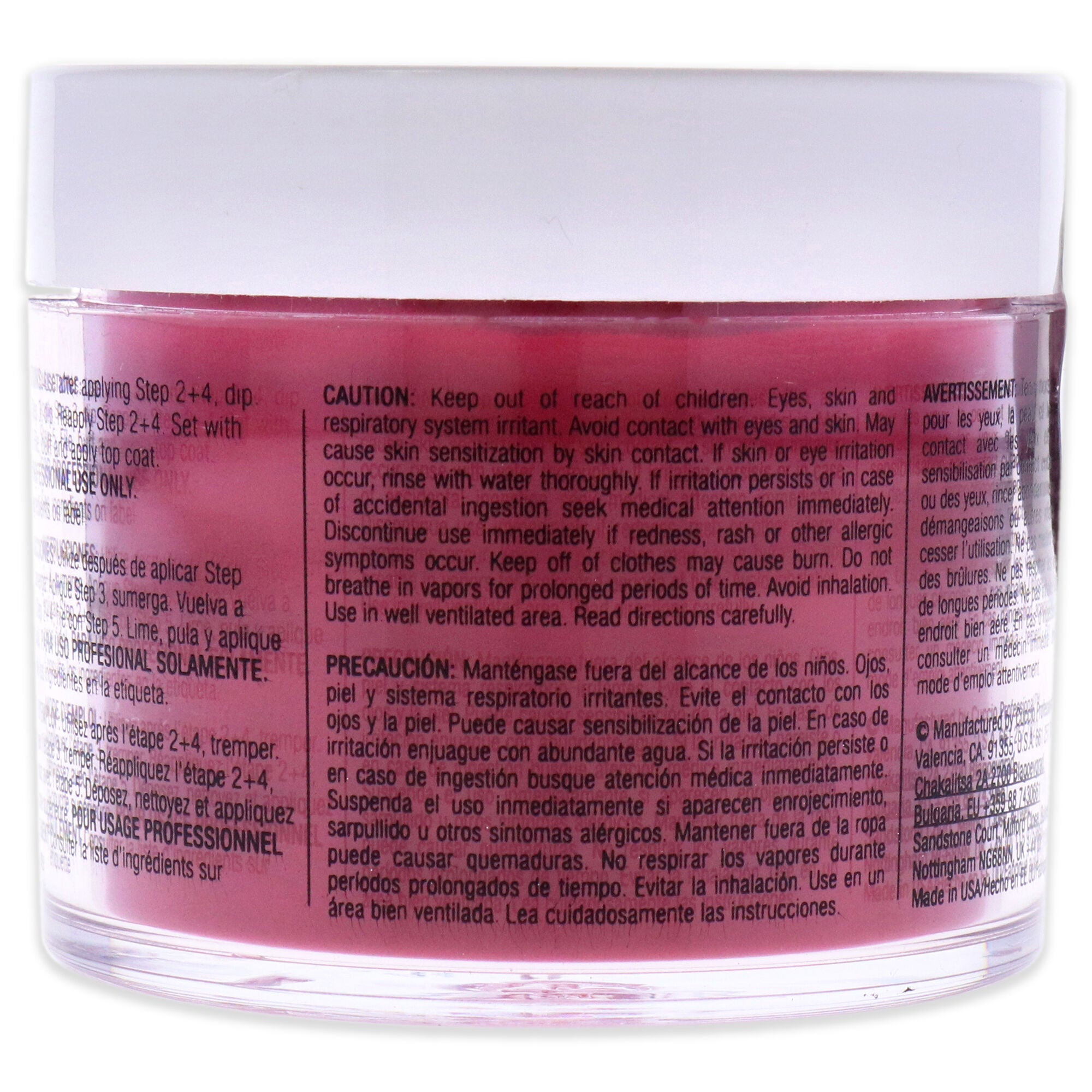 Pro Powder Polish Nail Colour Dip System - High Resolutions by Cuccio Colour for Women - 1.6 oz Nail Powder, Red, alternate image number 2