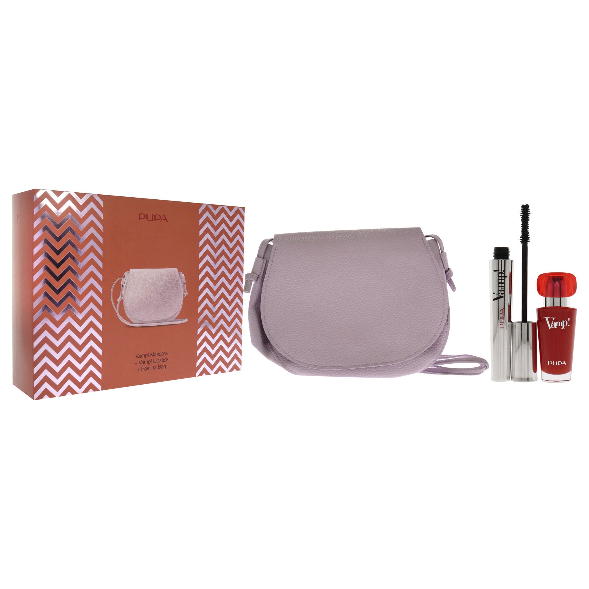 Vamp! Mascara and Lipstick Kit by Pupa Milano for Women - 3 Pc 0.32oz Mascara - 100 Extra Black, 0.123oz Lipstick - 303 Iconic Red, Postina Bag, , alternate image number 5