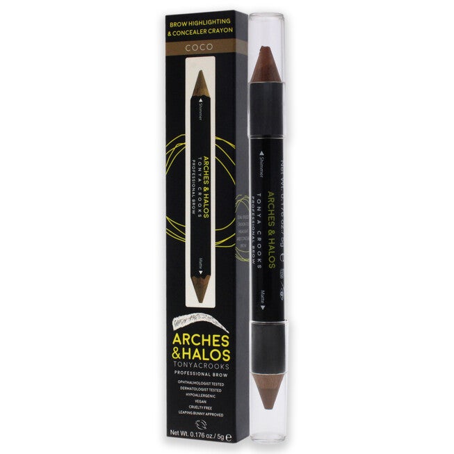 Brow Highlighter and Concealer Crayon - Coco by Arches and Halos for Women - 0.176 oz Highlighter, , alternate image number null