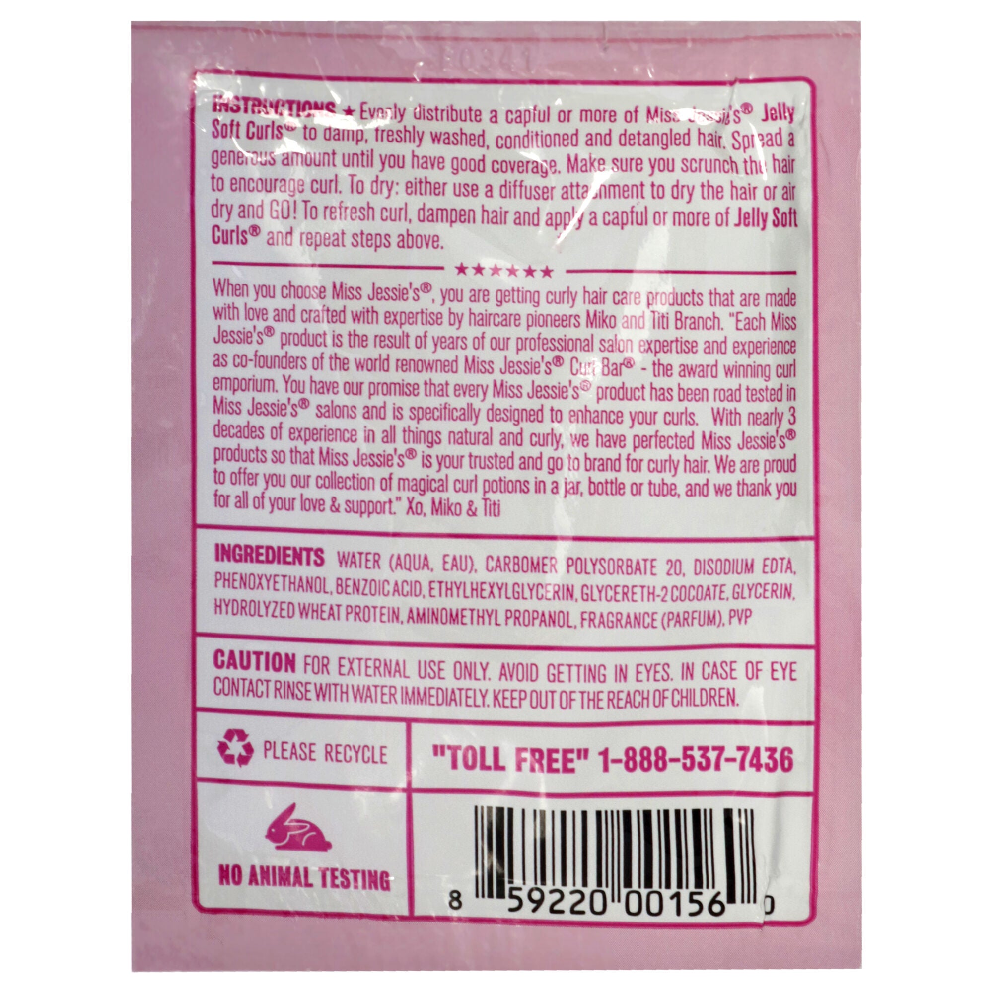 Jelly Soft Curl by Miss Jessies for Unisex - 1 oz Gel, See Description, alternate image number 1