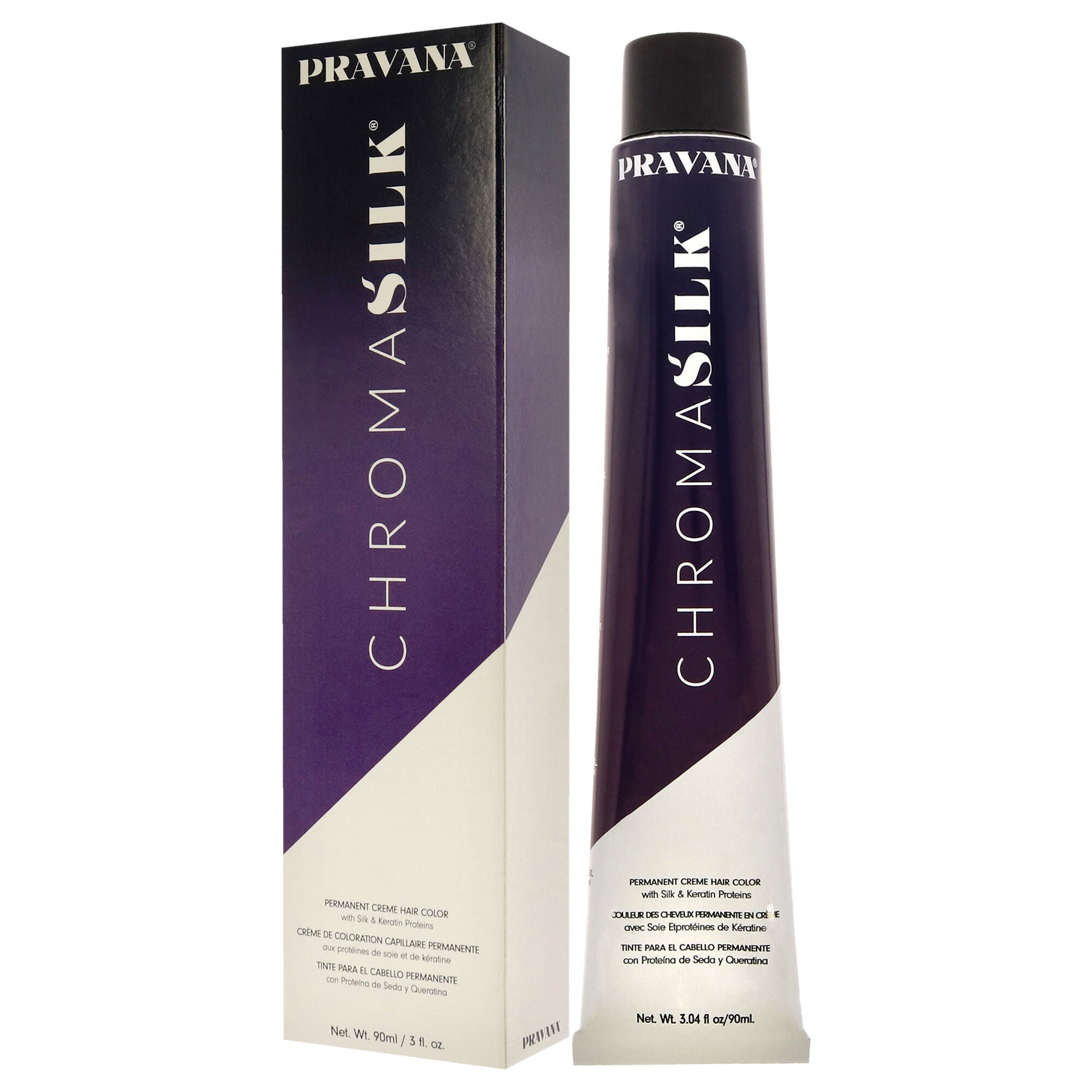 ChromaSilk Creme Hair Color - 5.37 Ligh Golden Violet Brown by Pravana for Unisex - 3 oz Hair Color, See Description, alternate image number 3