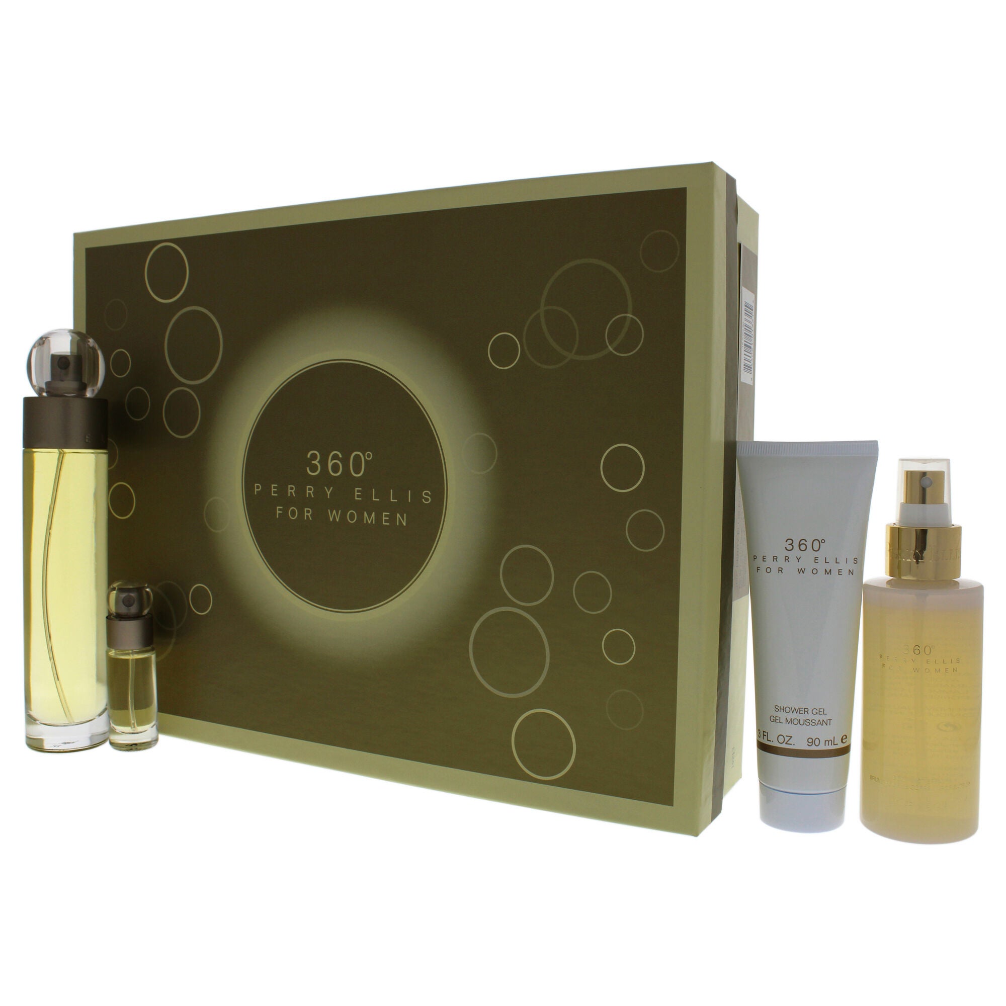 360 by Perry Ellis for Women - 4 Pc Gift Set 3.4oz EDT Spray, 4oz Body Mist Spray, 3oz Shower Gel, 0.25oz EDT Spray, See Description, alternate image number 3