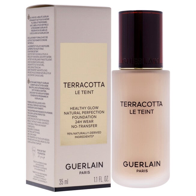 Terracotta Le Teint 24H Wear No-Transfer Foundation - 2N Neutral by Guerlain for Women - 1.1 oz Foundation, NA, alternate image number null