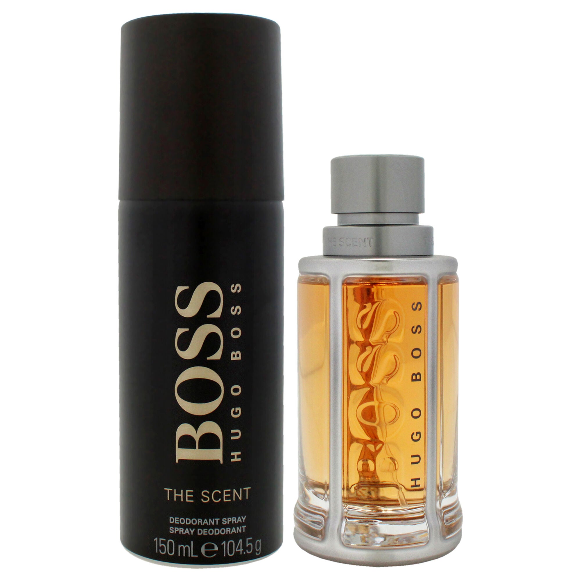Boss The Scent by Hugo Boss for Men - 2 Pc Gift Set 1.6oz EDT Spray, 5oz Deodorant Spray, Clear, alternate image number 1