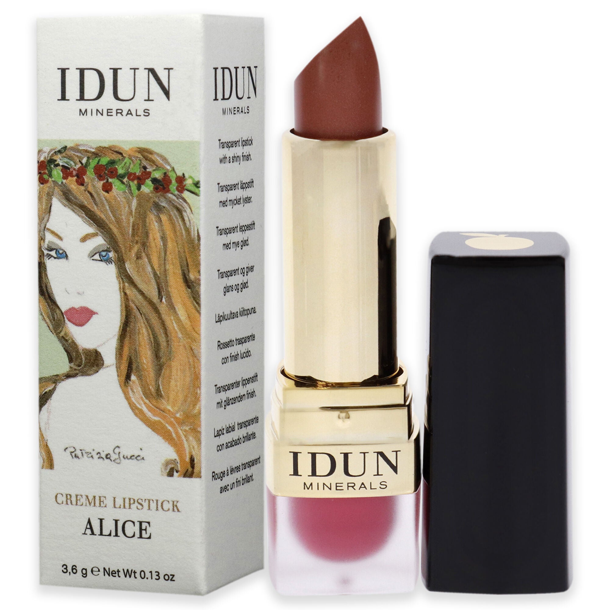 Creme Lipstick - 202 Alice by Idun Minerals for Women - 0.13 oz Lipstick, , alternate image number 7