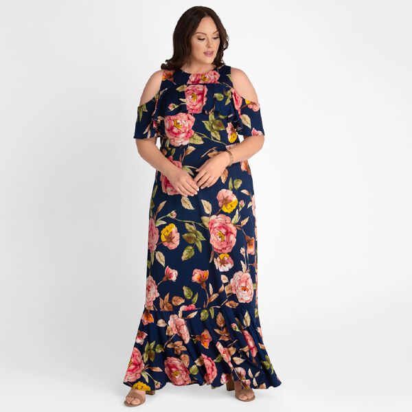 Piper Cold Shoulder Maxi Dress, , alternate image number 8