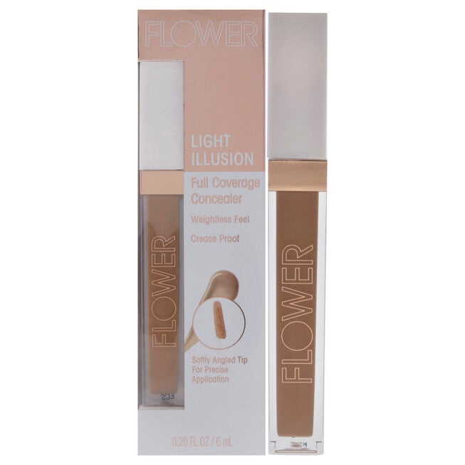 Light Illusion Full Coverage Concealer - D2-3 Deep by Flower Beauty for Women - 0.20 oz Concealer, NA, hi-res image number null