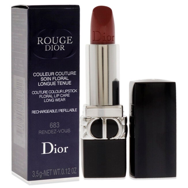 Rouge Dior Couture Lipstick Satin - 683 Rendez-Vous by Christian Dior for Women - 0.12 oz Lipstick (Refillable), NA, alternate image number null