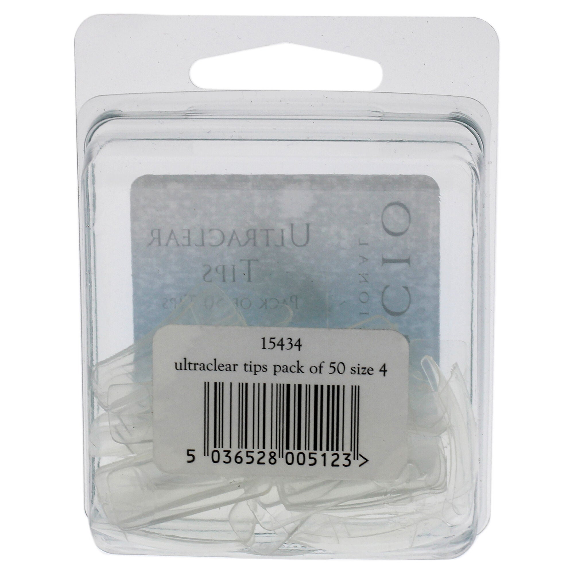 Ultraclear Tips Pack - 4 by Cuccio Pro for Women - 50 Pc Acrylic Nails, See Description, alternate image number 1