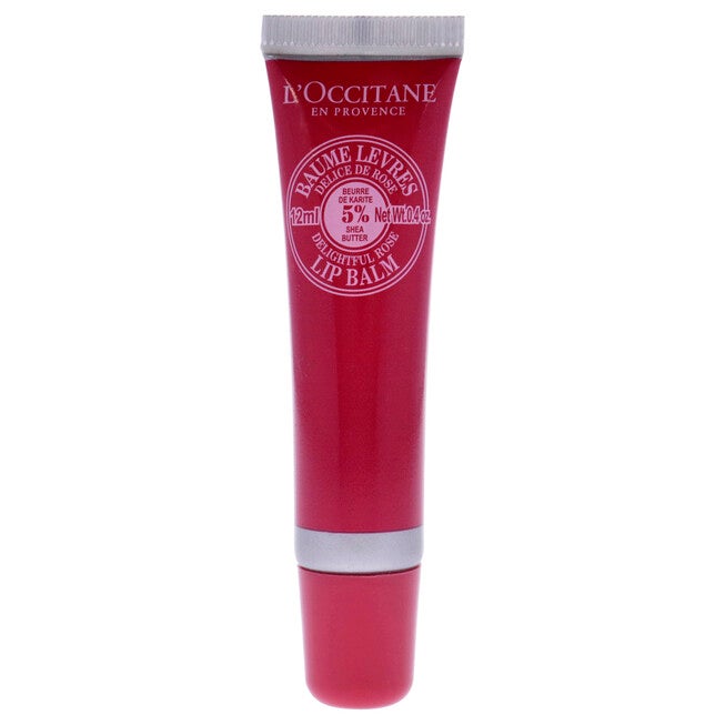 Shea Butter Delightful Rose Lip Balm by LOccitane for Unisex - 0.4 oz Lip Balm, NA, hi-res image number null