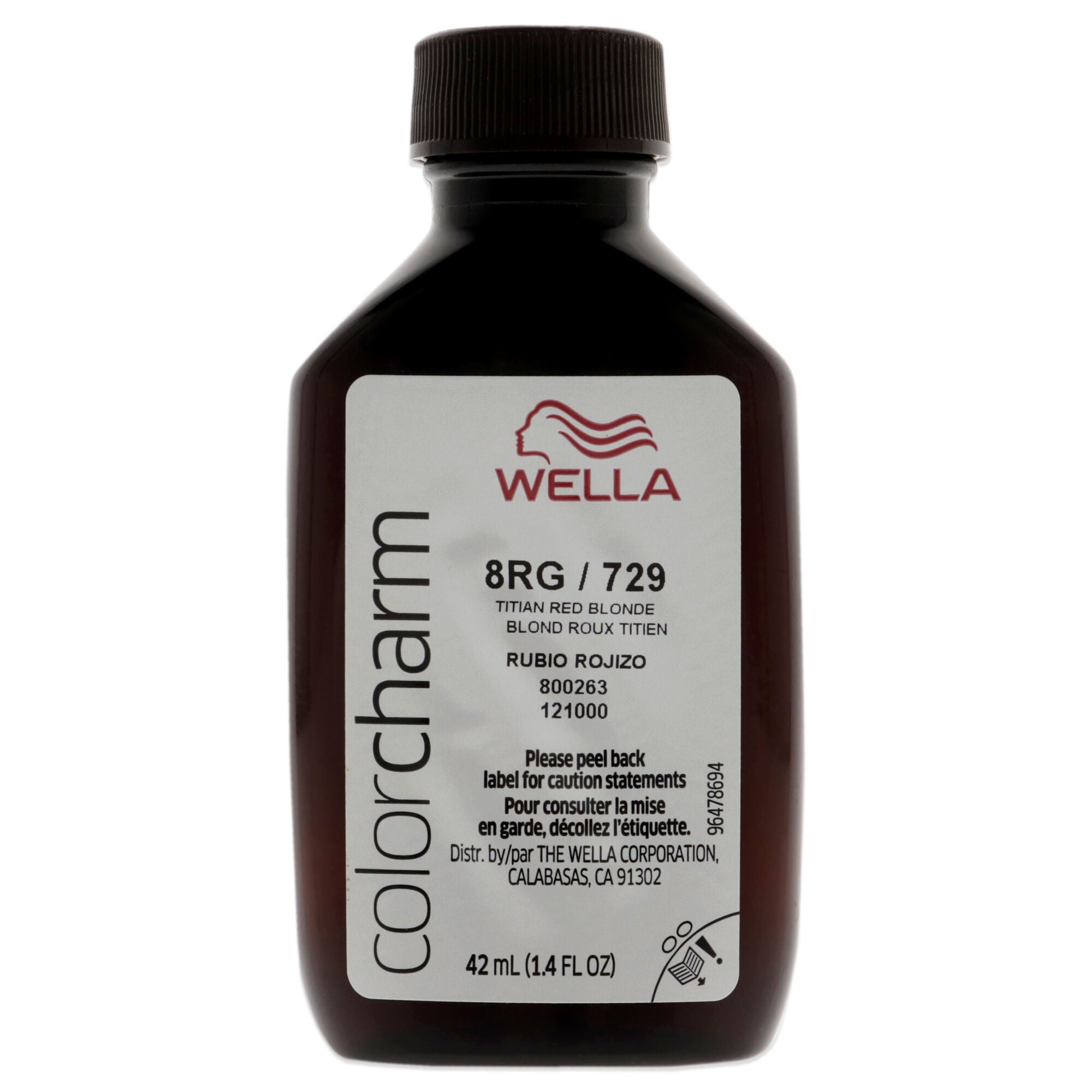 Color Charm Permanent Liquid Haircolor - 729 8RG Titian Red Blonde by Wella for Unisex - 1.4 oz Hair Color, See Description, alternate image number 4