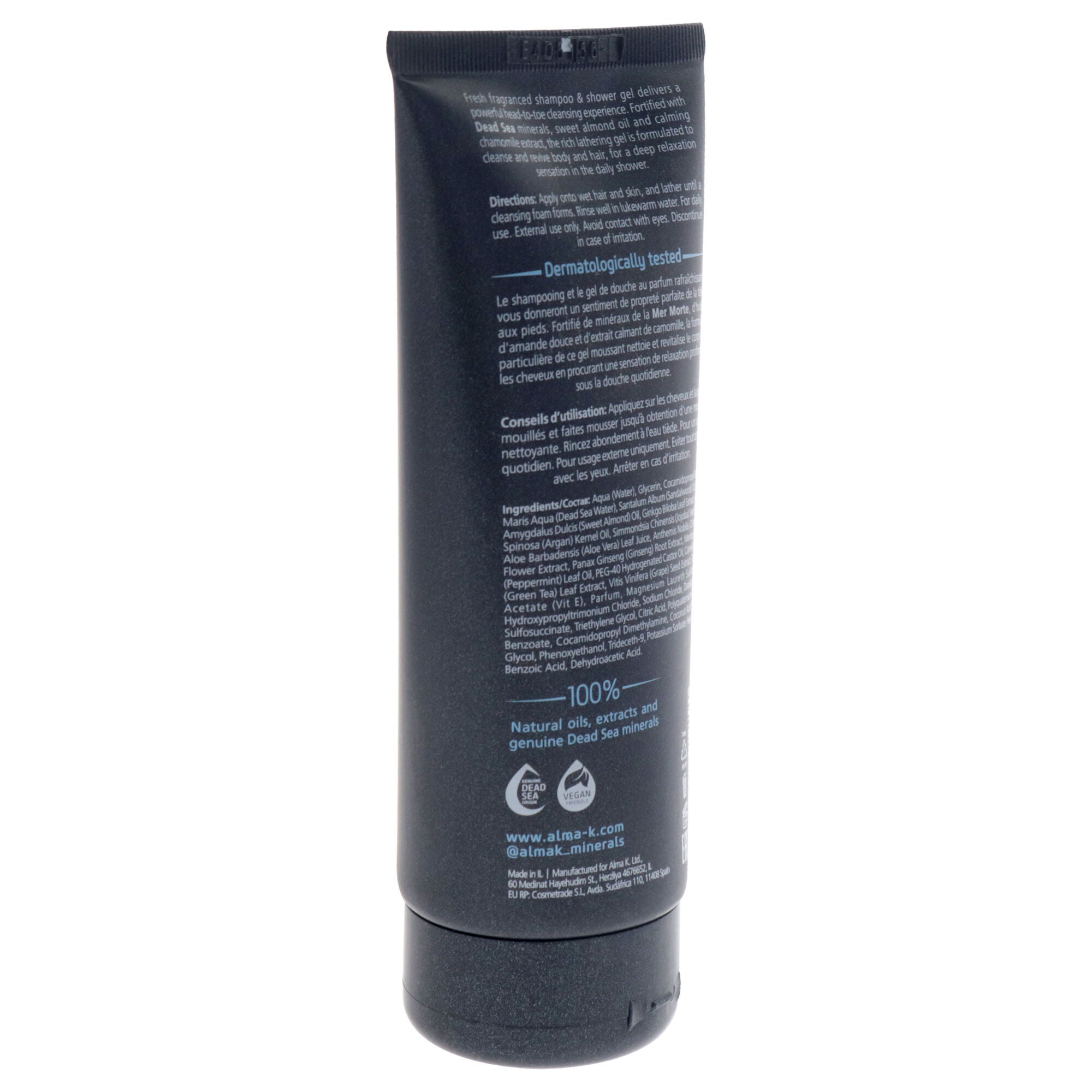 Refreshing Shampoo and Shower Gel by Alma K for Men - 6.8 oz Shampoo, See Description, alternate image number 2