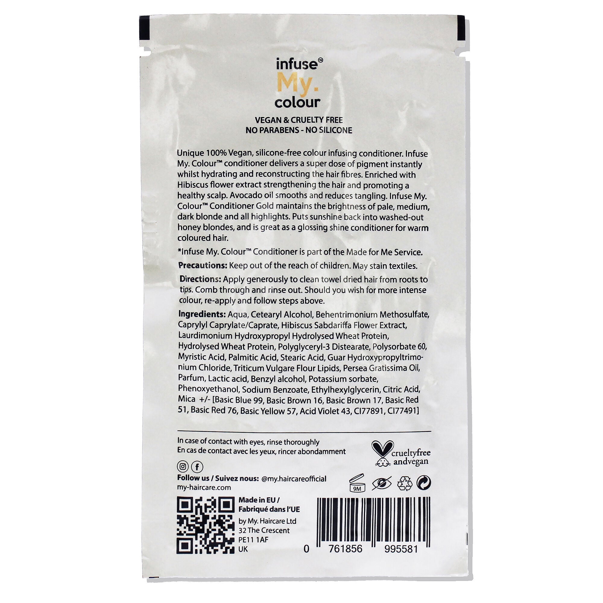 Gold Conditioner by Infuse My Colour for Unisex - 0.507 oz Conditioner, See Description, alternate image number 1