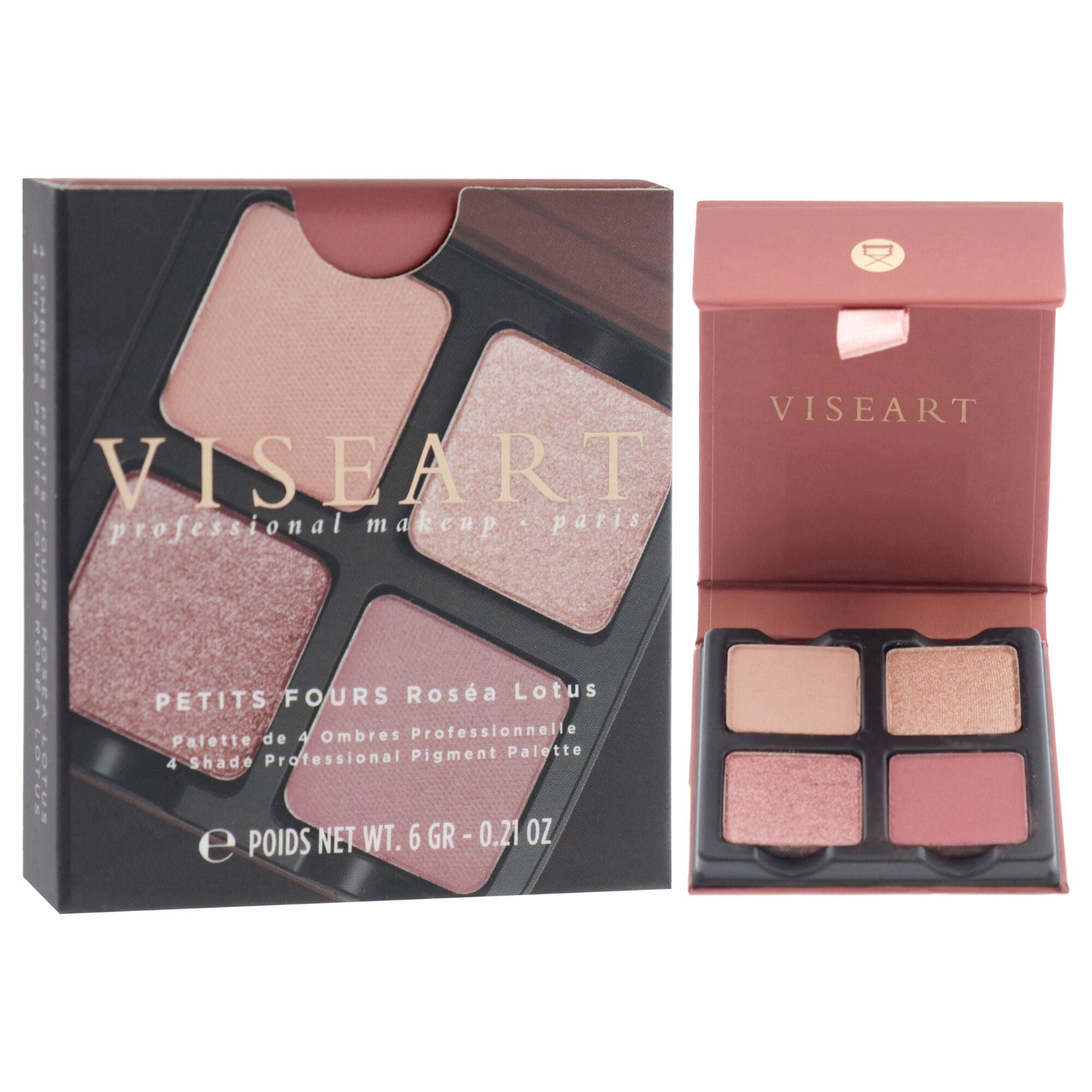 Petits Fours Eyeshadow Palette - Rosea Lotus by Viseart Paris for Women - 0.21 oz Eye Shadow, See Description, alternate image number 1