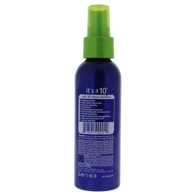 Miracle Shine Spray by Its A 10 for Unisex - 4 oz Spray, NA, alternate image number null