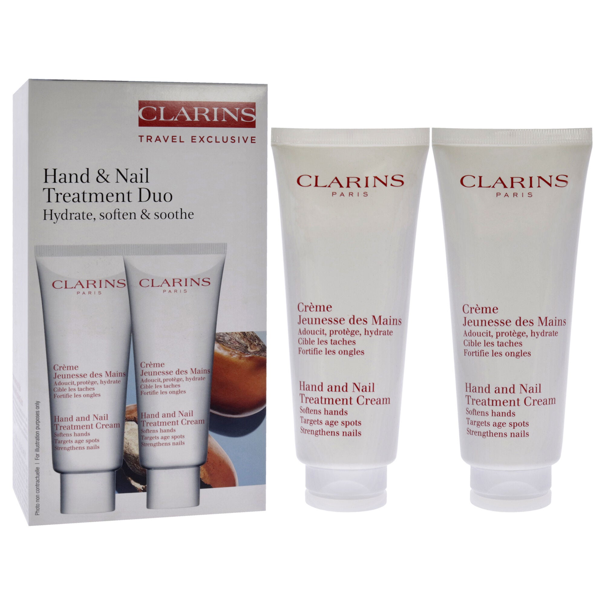 Hand and Nail Treatment Cream Duo by Clarins for Unisex - 2 x 3.4 oz Cream, See Description, alternate image number 2