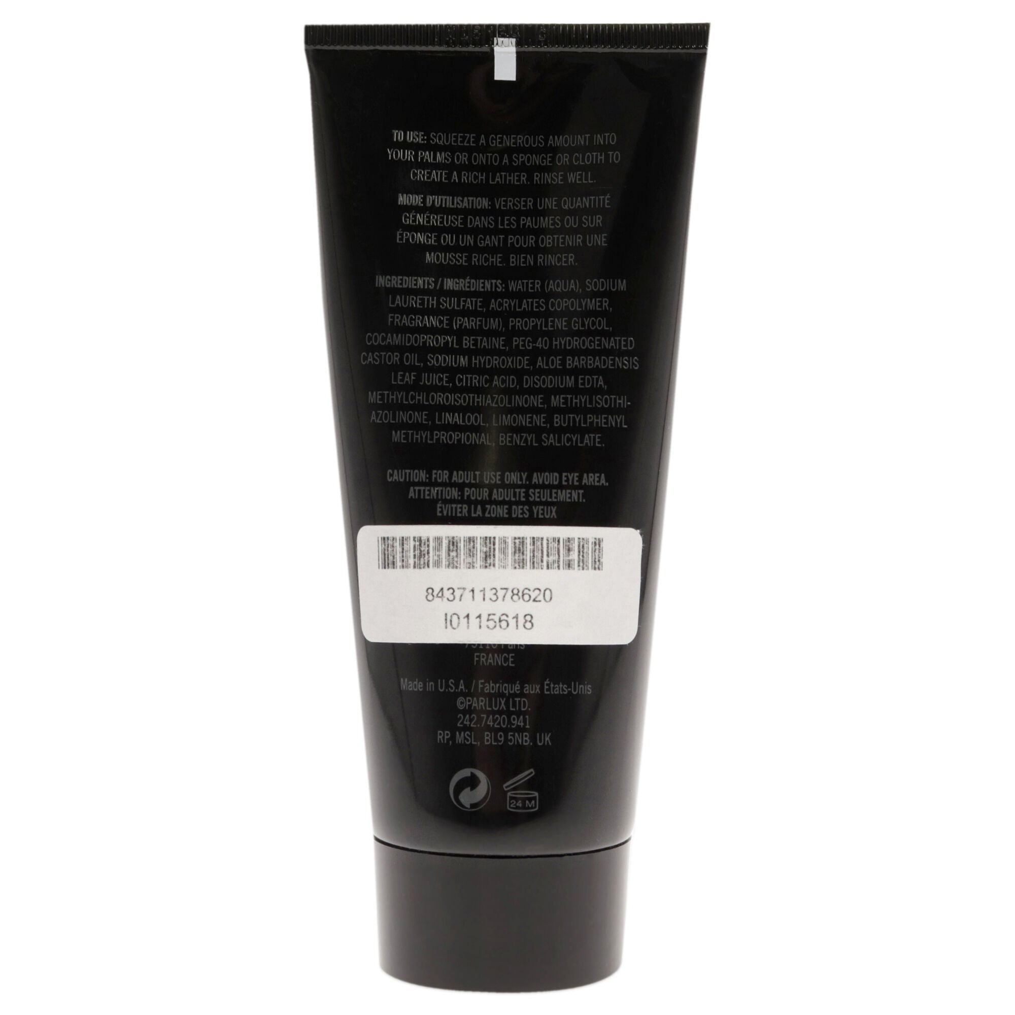 Kenneth Cole Black by Kenneth Cole for Men - 3.4 oz Hair and Body Wash (Unboxed), See Description, alternate image number 2