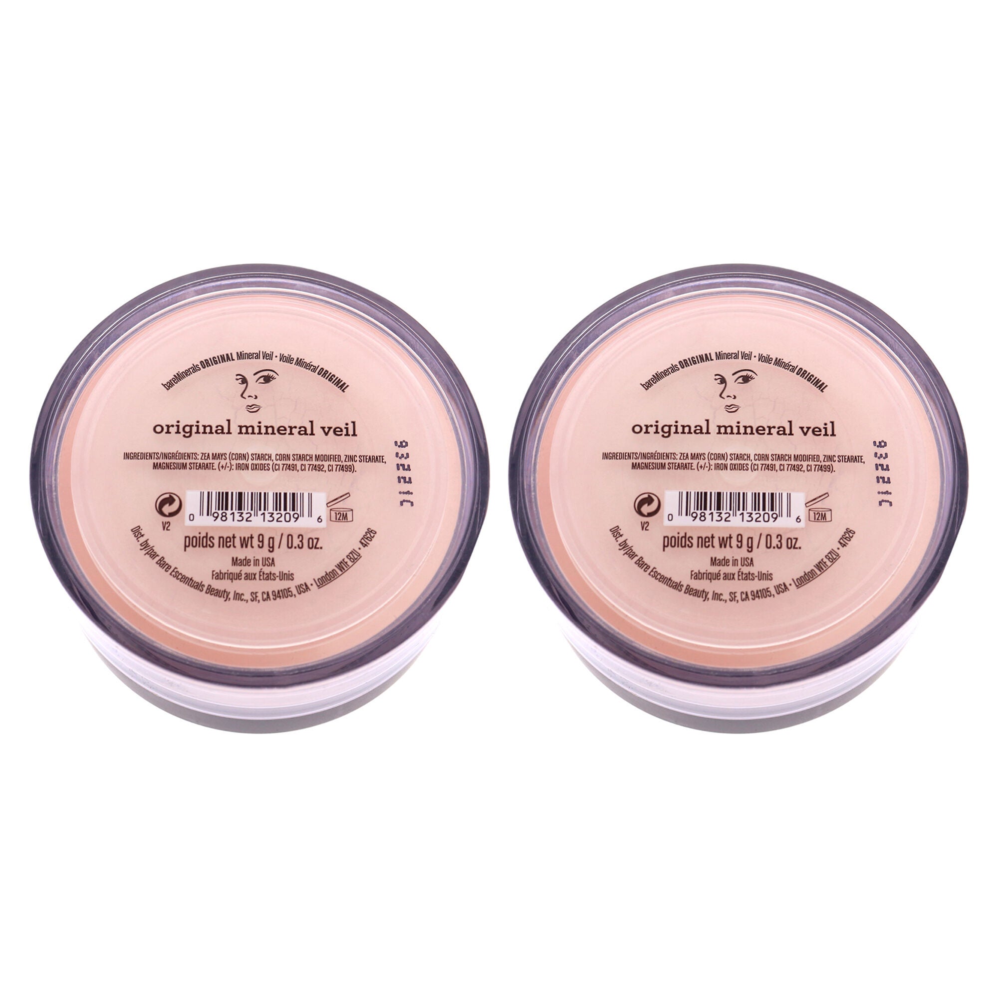 Mineral Veil Finishing Powder by Bareminerals for Women - 0.3 oz Powder - Pack of 2, See Description, alternate image number 1