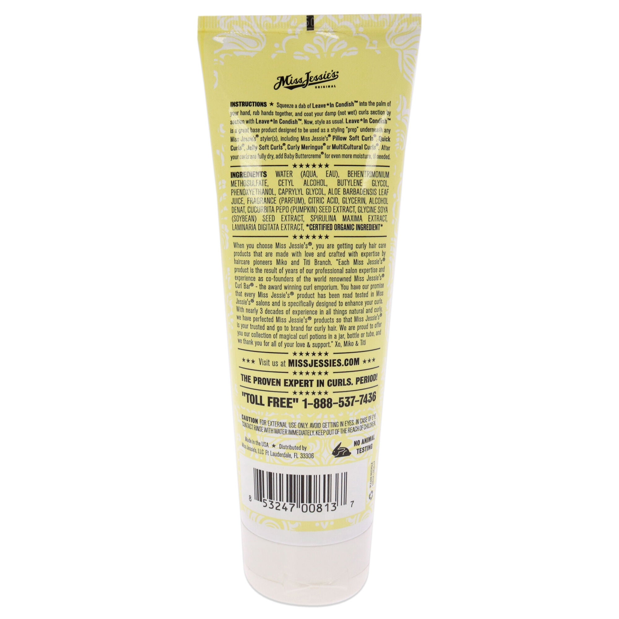 Leave in Condish by Miss Jessies for Unisex - 8.5 oz Conditioner, See Description, alternate image number 1