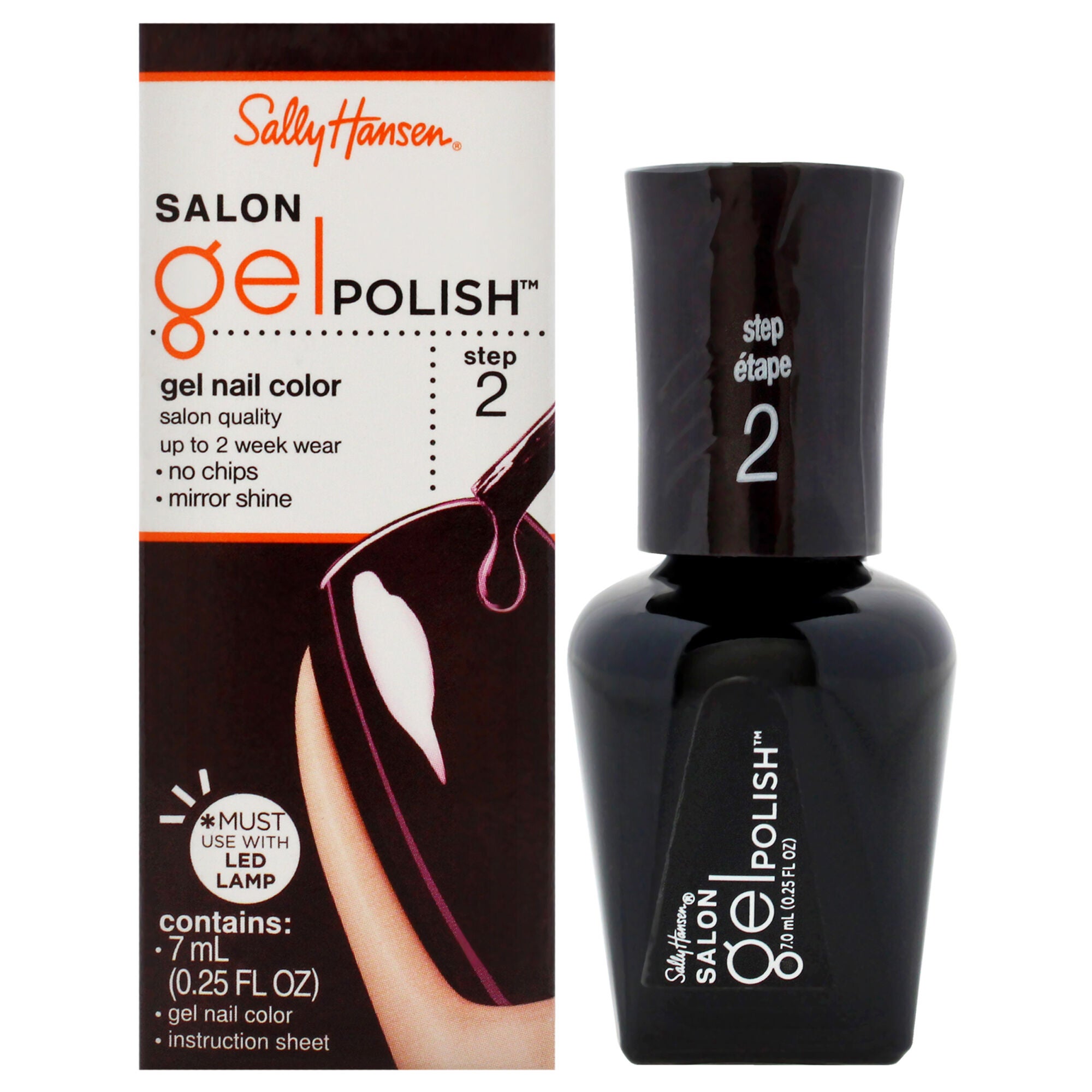Salon Gel Polish - 260 Pat On The Black by Sally Hansen for Women - 0.25 oz Nail Polish, See Description, hi-res image number 0