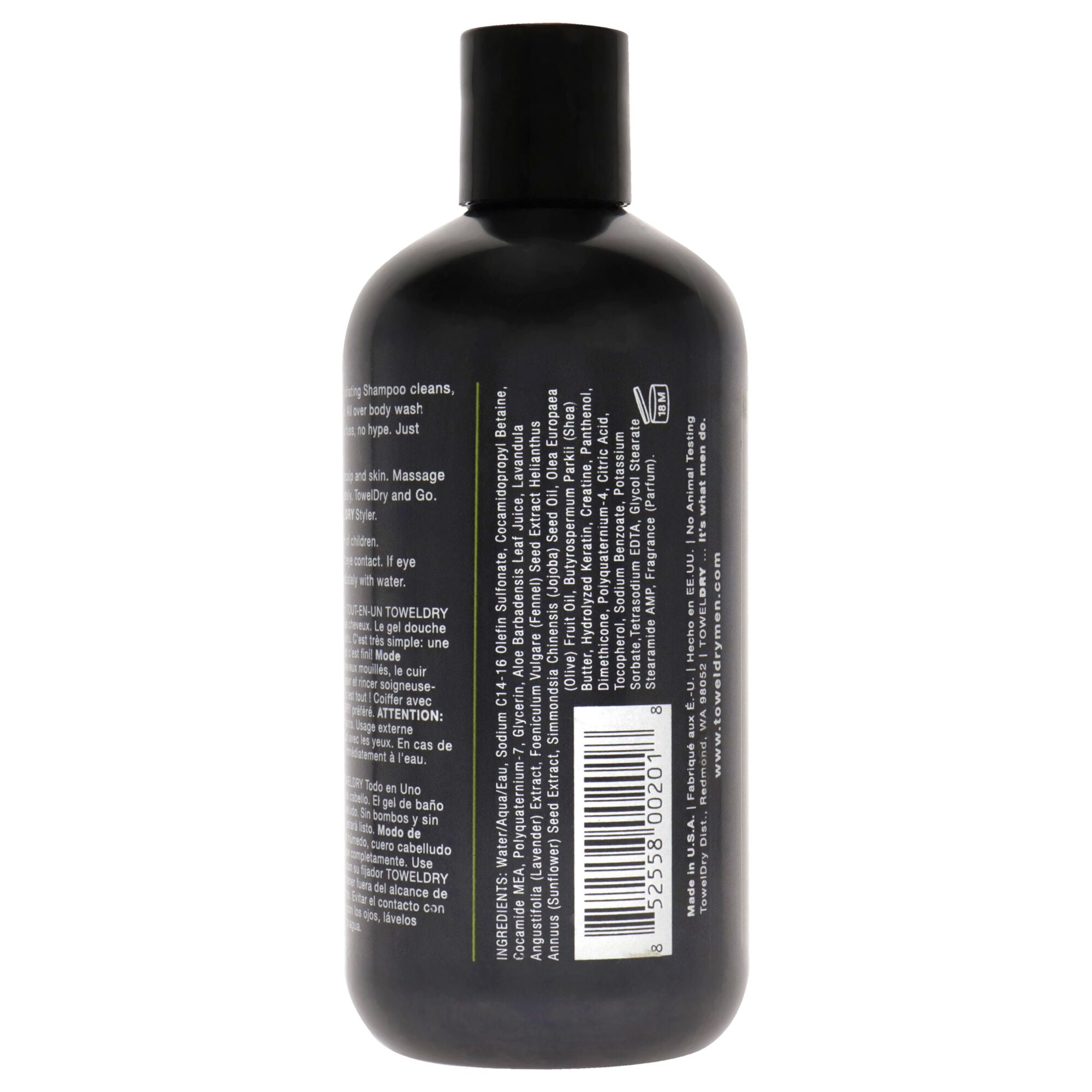 Hydrating Shampoo by Towel Dry for Men - 12 oz Shampoo, See Description, alternate image number 1