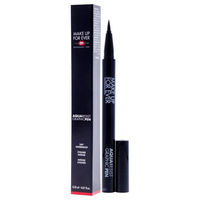 Aqua Resist Graphic Pen 24H Waterproof - 1 Black by Make Up For Ever for Women - 0.01 oz Eyeliner, , alternate image number 7