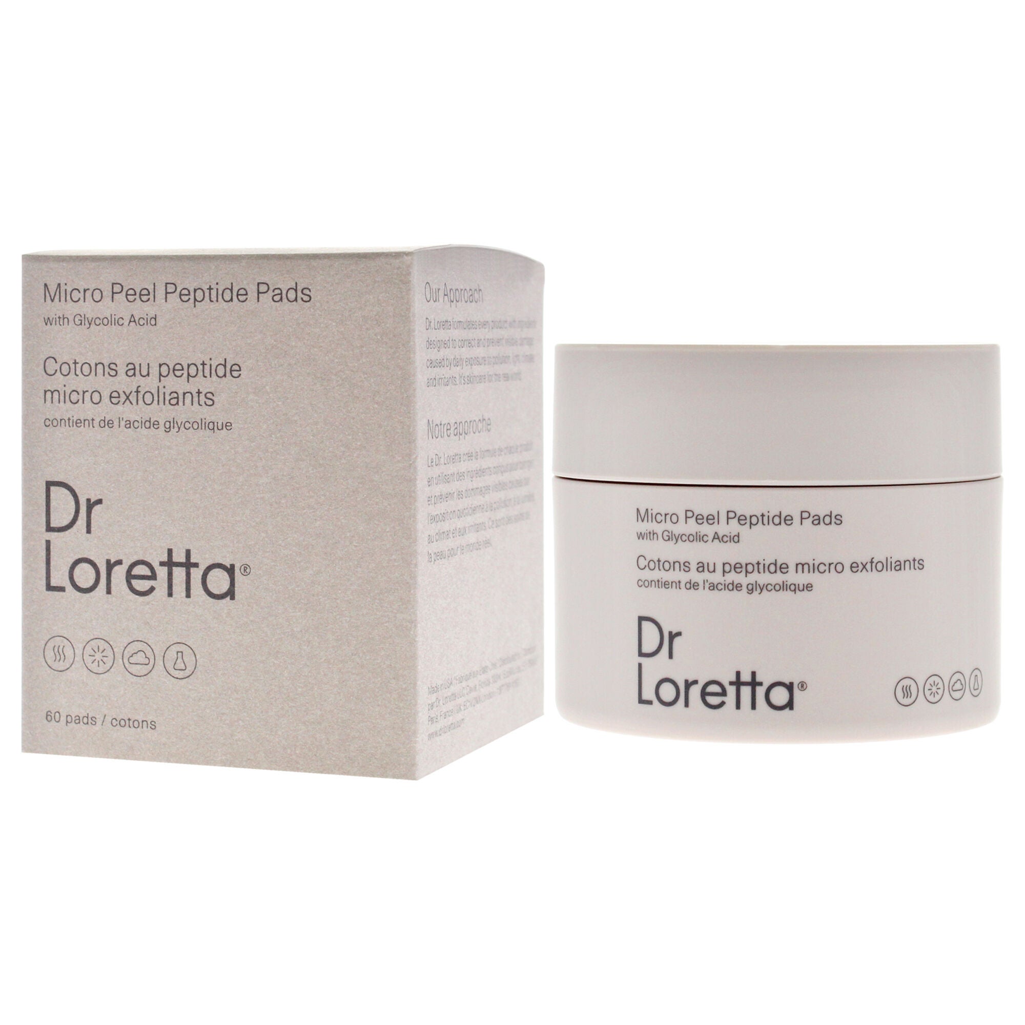 Micro Peel Peptide Pads by Dr. Loretta for Unisex - 60 Pc Pads, See Description, alternate image number 3