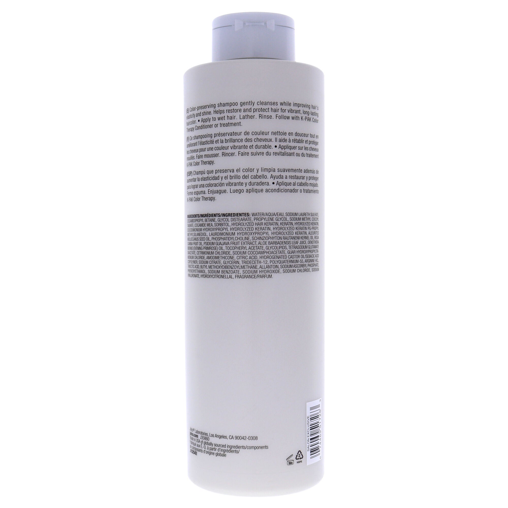 K-Pak Color Therapy Shampoo by Joico for Unisex - 33.8 oz Shampoo, , alternate image number 4