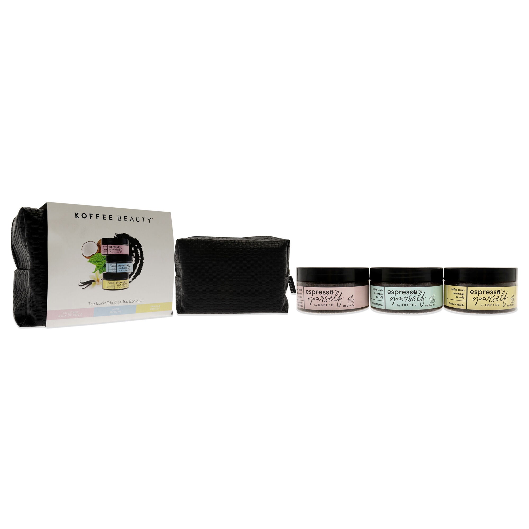 Espresso Yourself The Iconic Trio by Koffee Beauty for Unisex - 4 Pc Gift Set, See Description, alternate image number 3