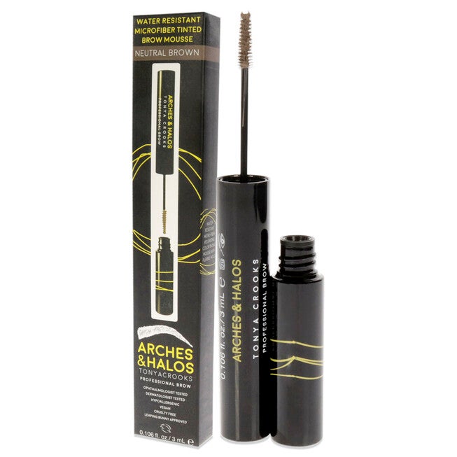 Microfiber Tinted Brow Mousse - Neutral Brown by Arches and Halos for Women - 0.106 oz Mousse, NA, alternate image number null
